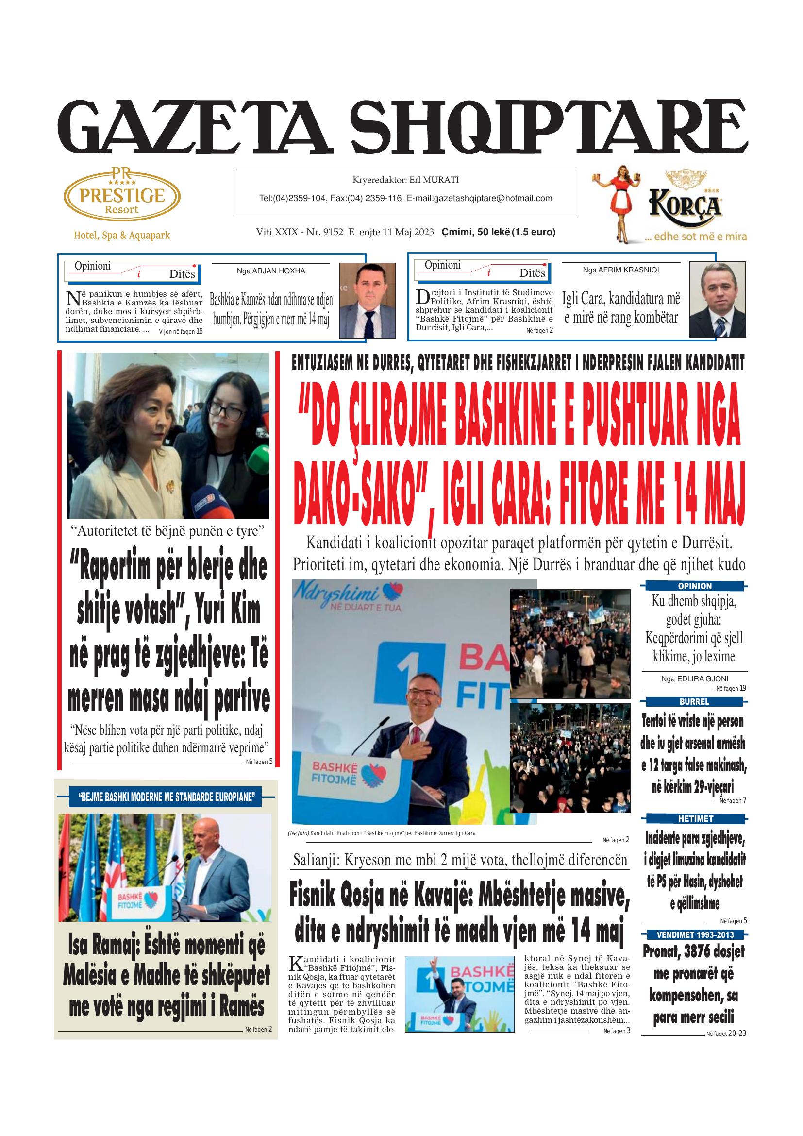 Gazeta Shqiptare 2023-05-11
