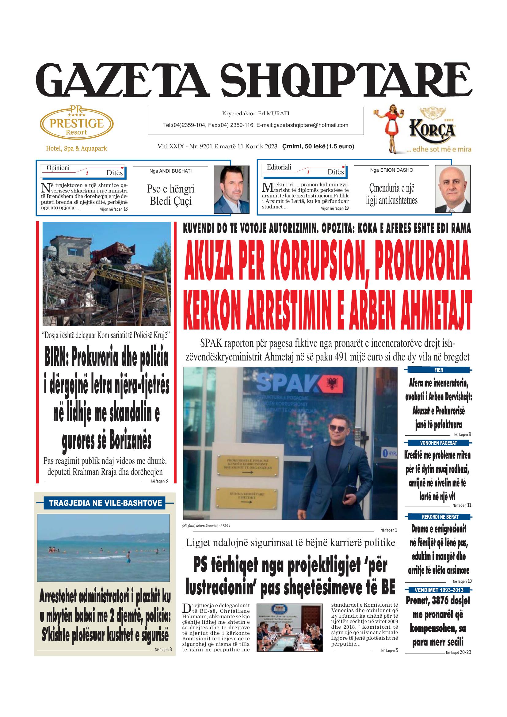 Gazeta Shqiptare 2023-07-11