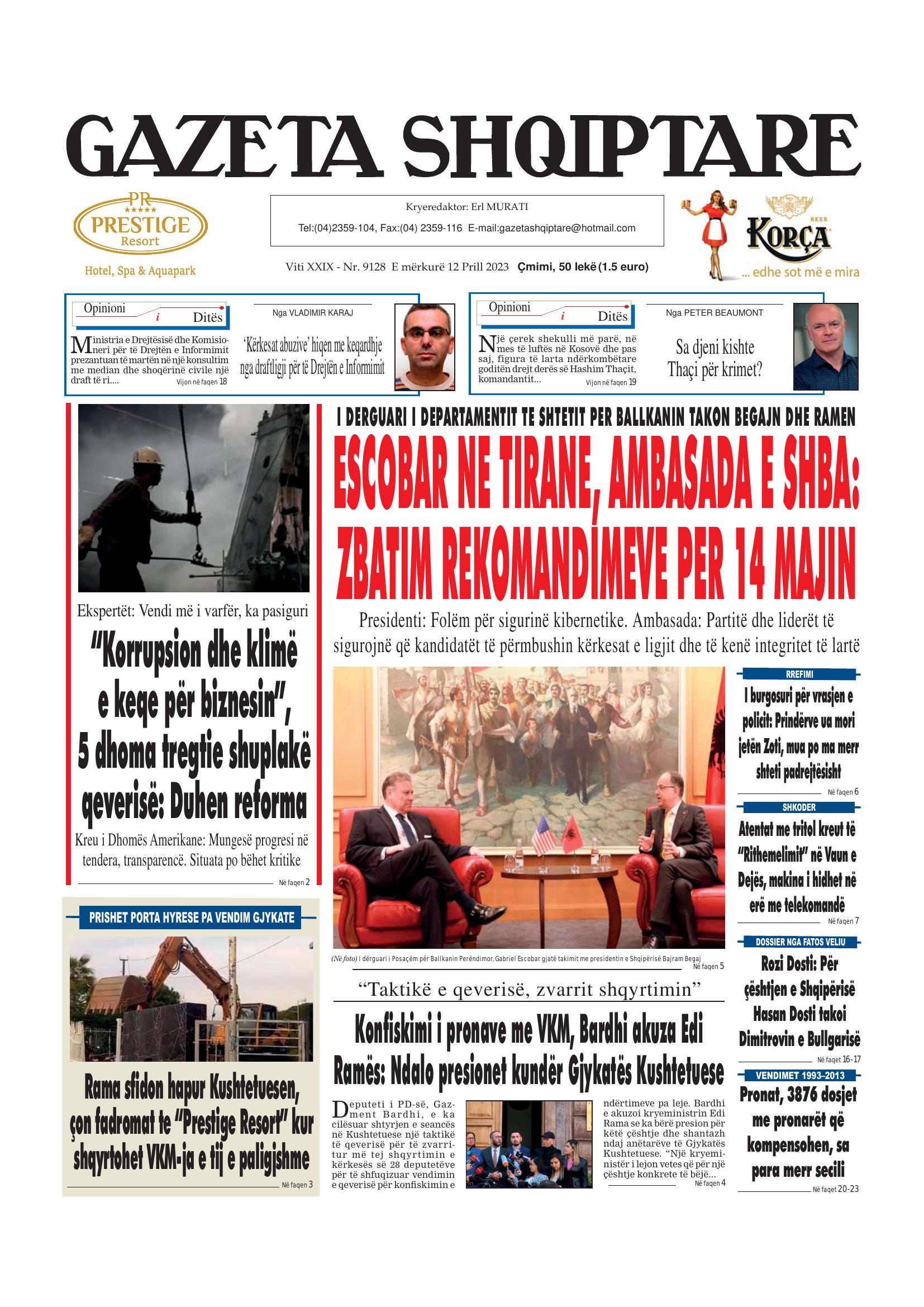 Gazeta Shqiptare 2023-04-12