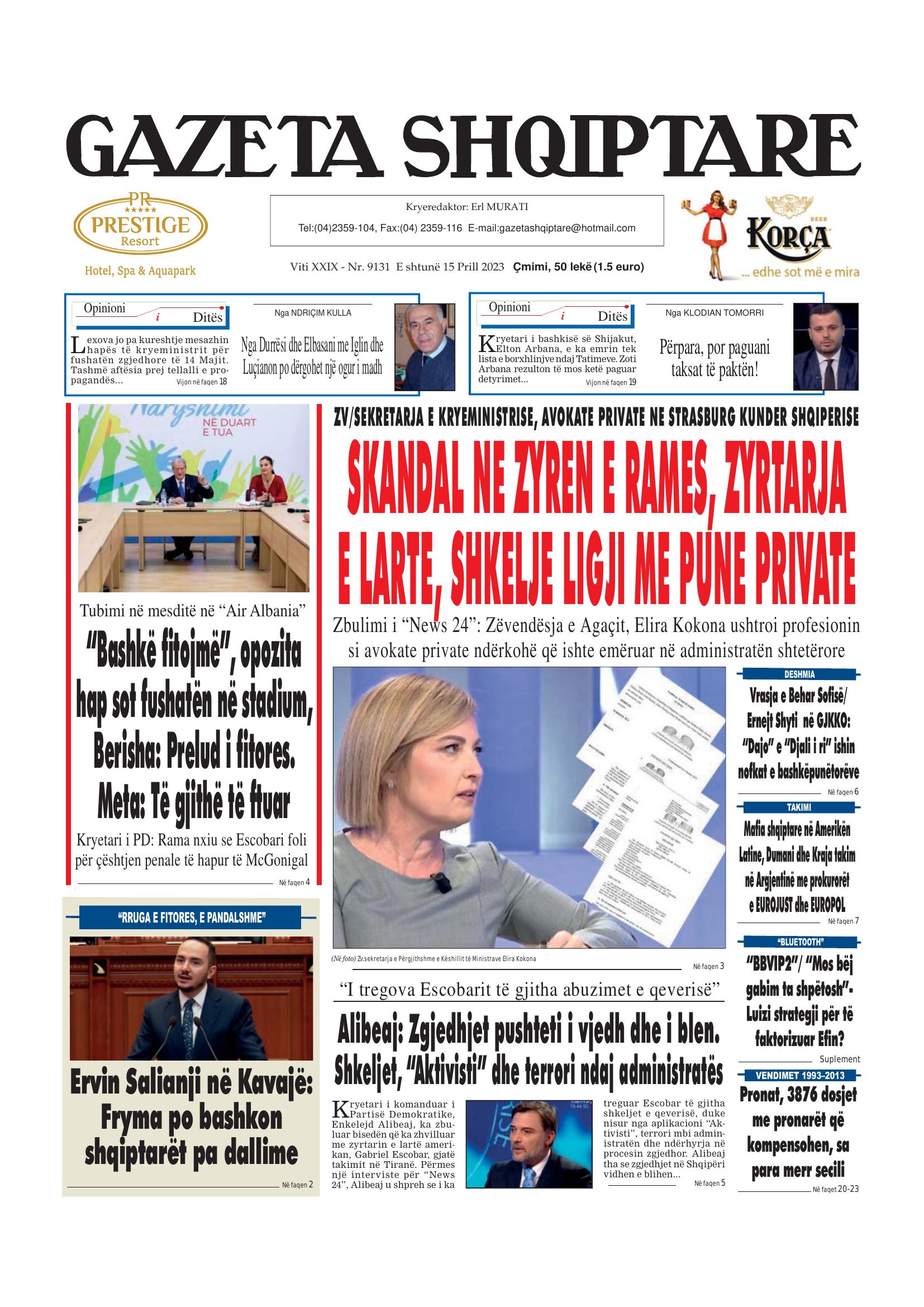 Gazeta Shqiptare 2023-04-15