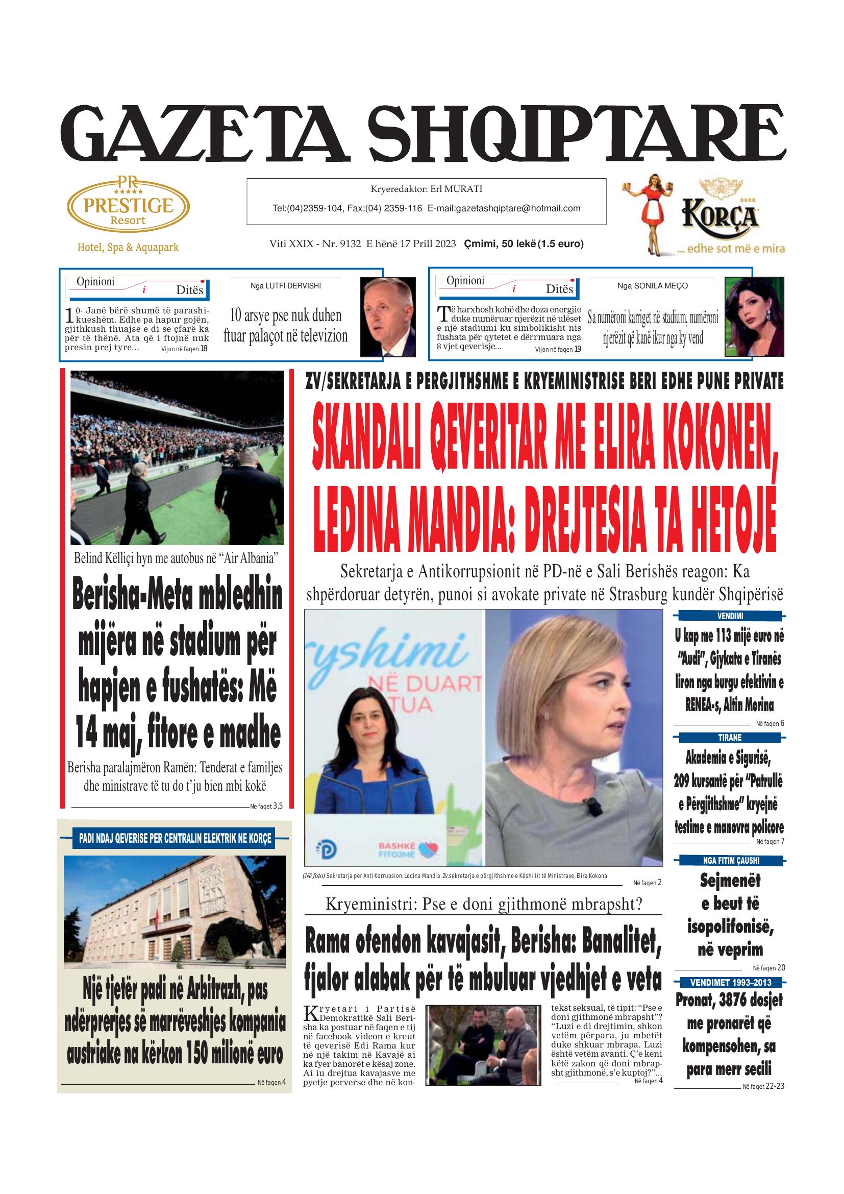Gazeta Shqiptare 2023-04-17