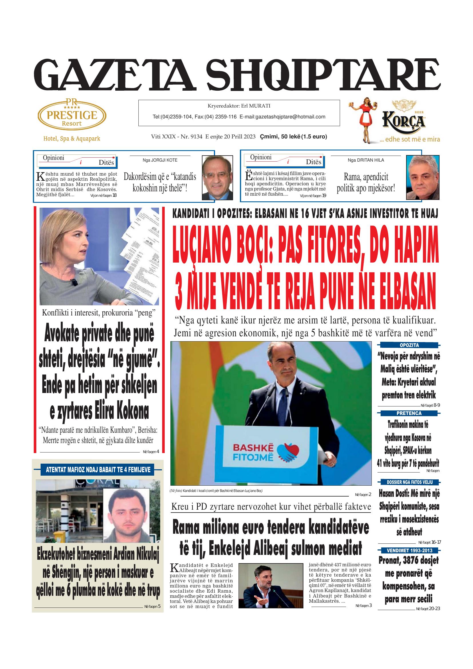 Gazeta Shqiptare 2023-04-20