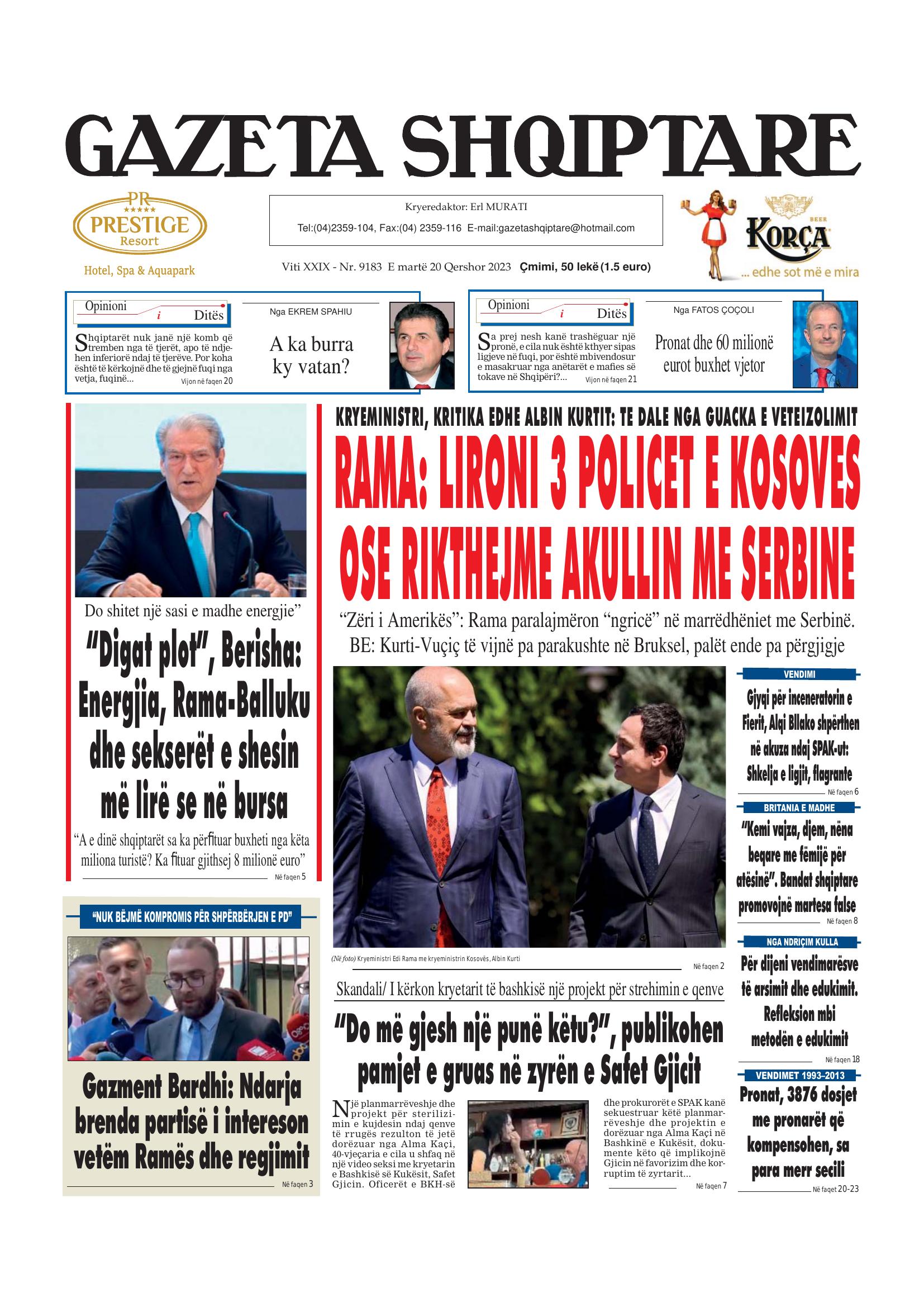 Gazeta Shqiptare 2023-06-20