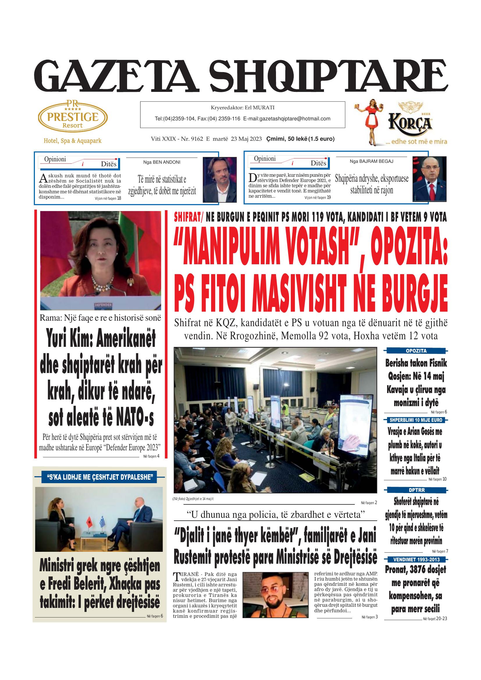 Gazeta Shqiptare 2023-05-23
