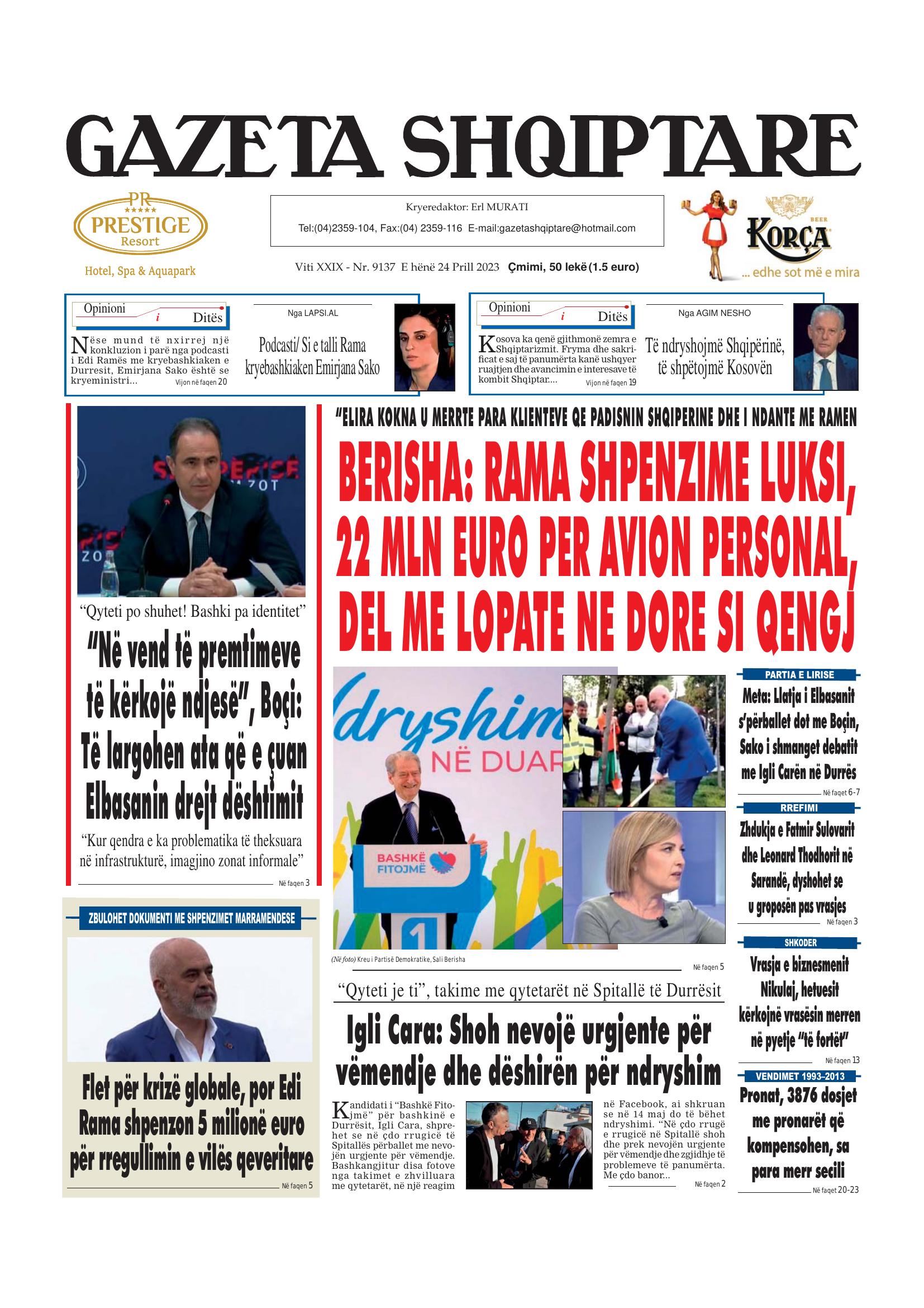 Gazeta Shqiptare 2023-04-24