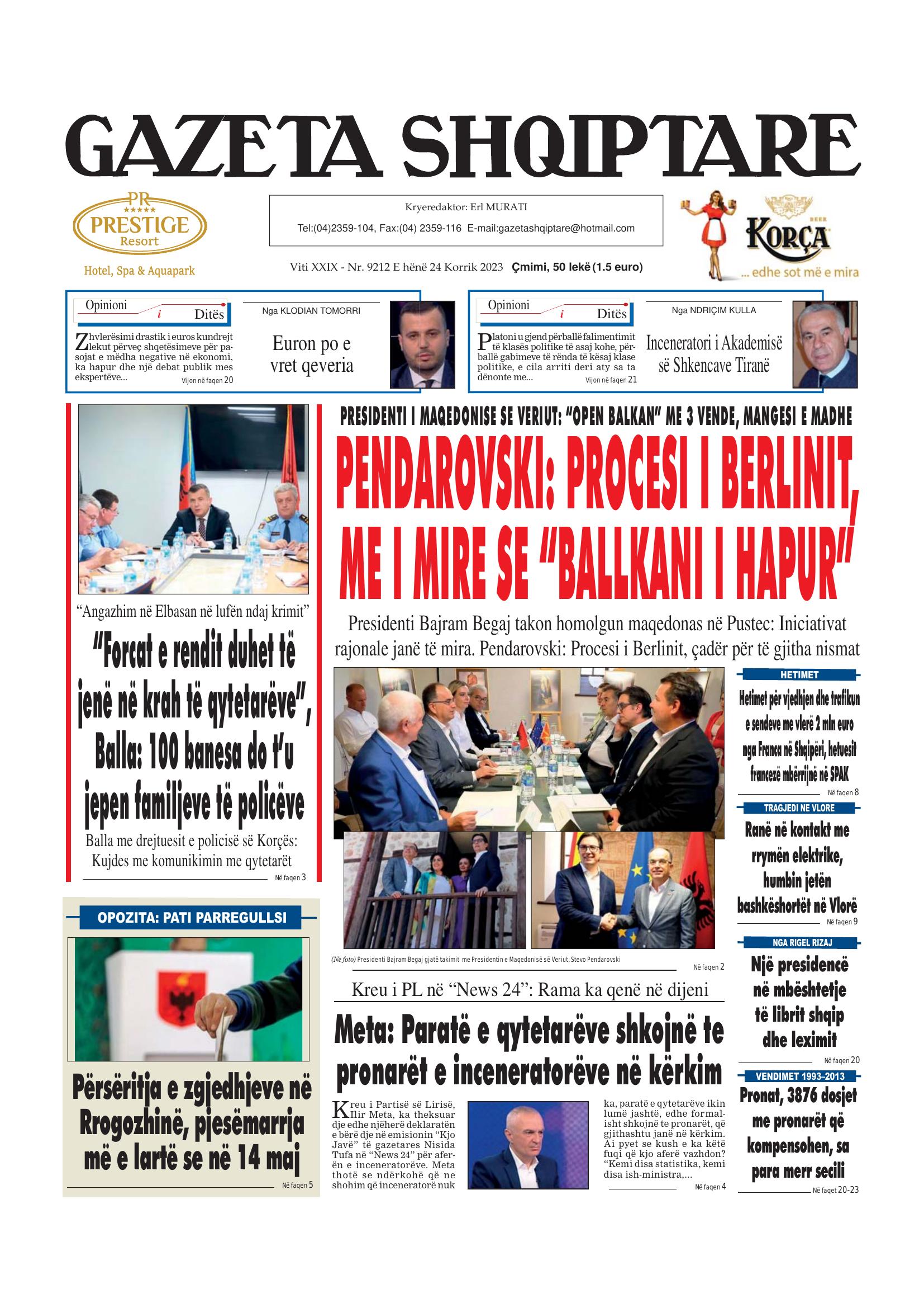Gazeta Shqiptare 2023-07-24