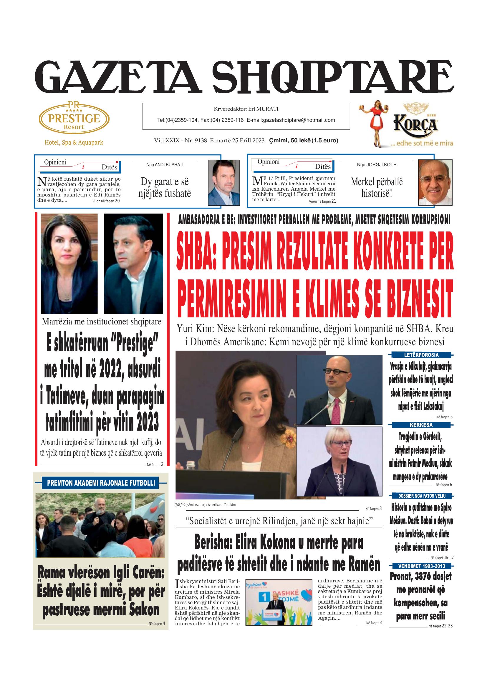 Gazeta Shqiptare 2023-04-25
