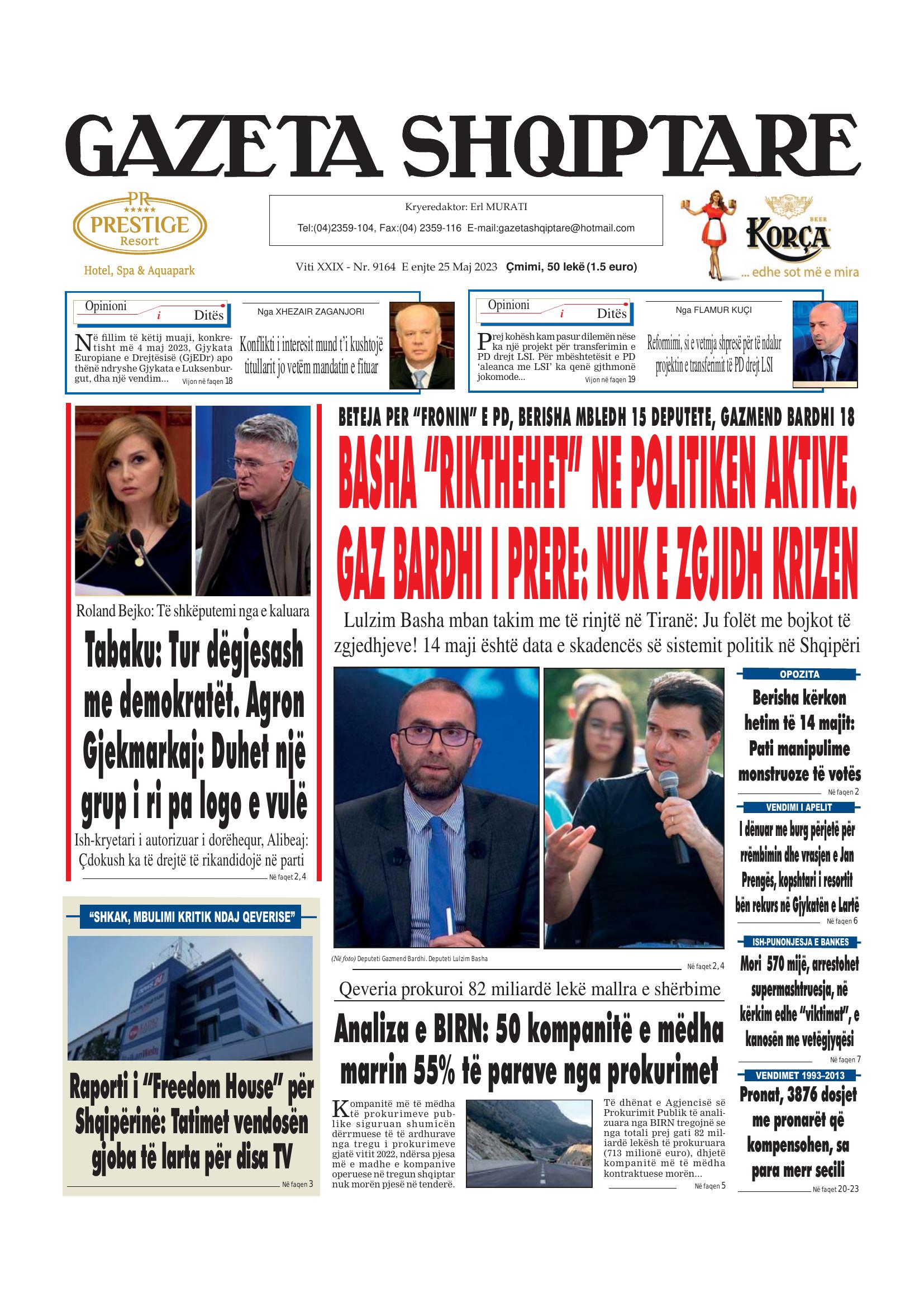 Gazeta Shqiptare 2023-05-25