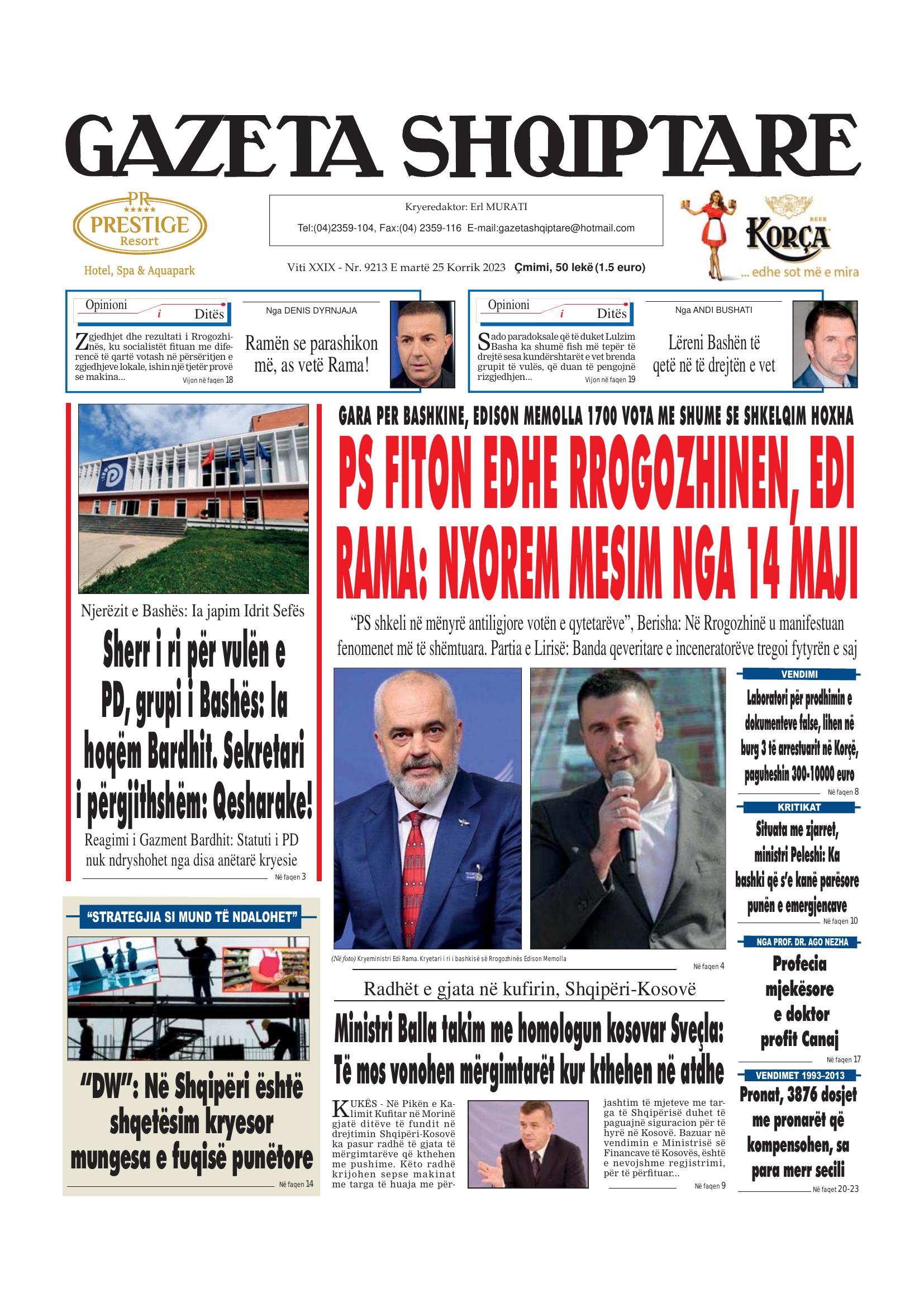 Gazeta Shqiptare 2023-07-25