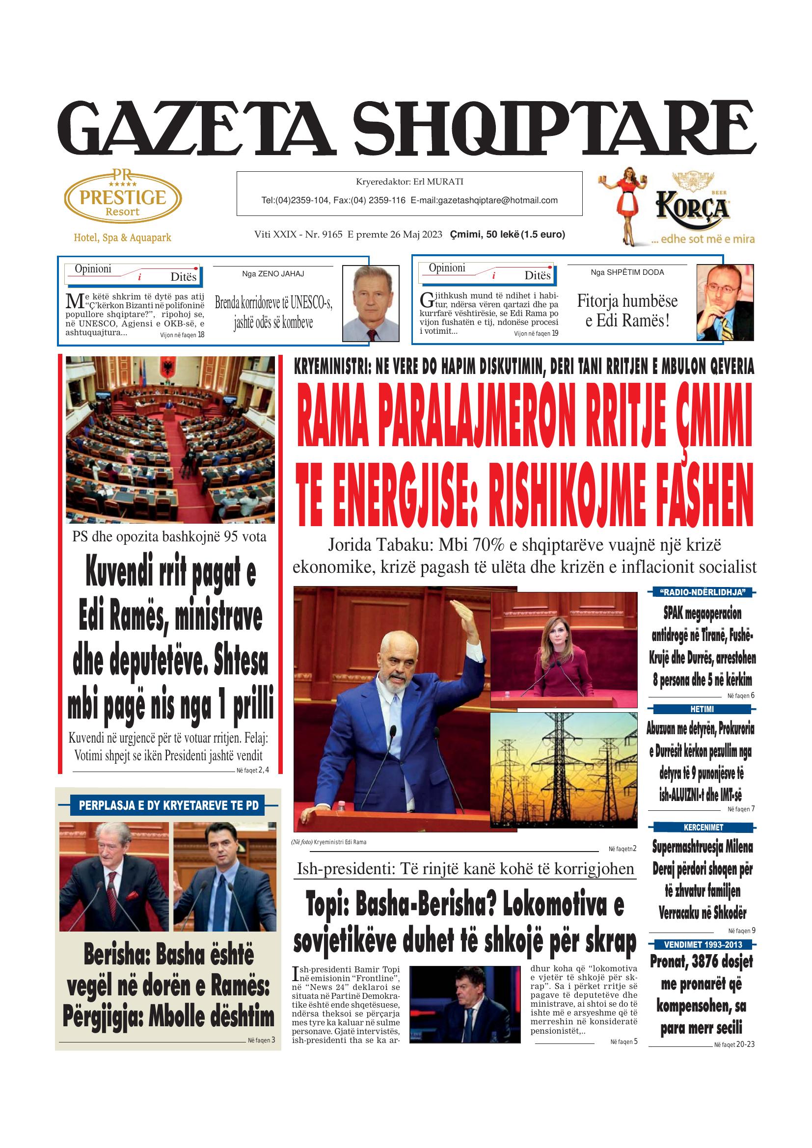 Gazeta Shqiptare 2023-05-26
