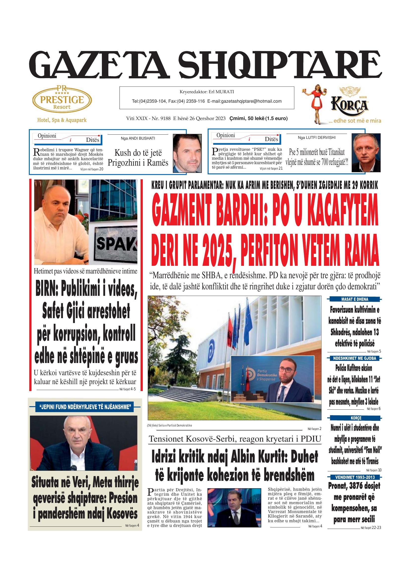 Gazeta Shqiptare 2023-06-26