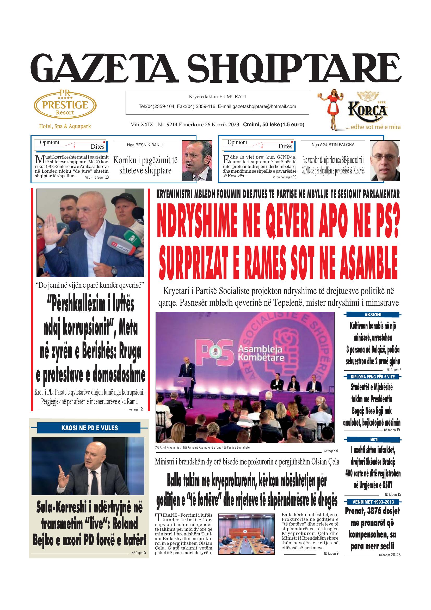 Gazeta Shqiptare 2023-07-26