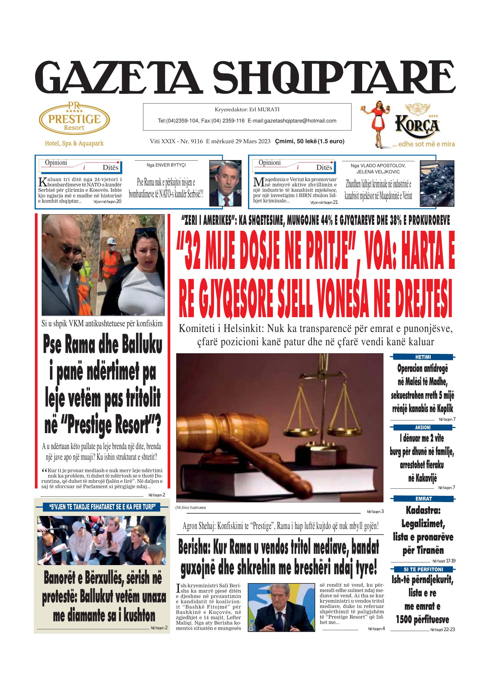 Gazeta Shqiptare 2023-03-29