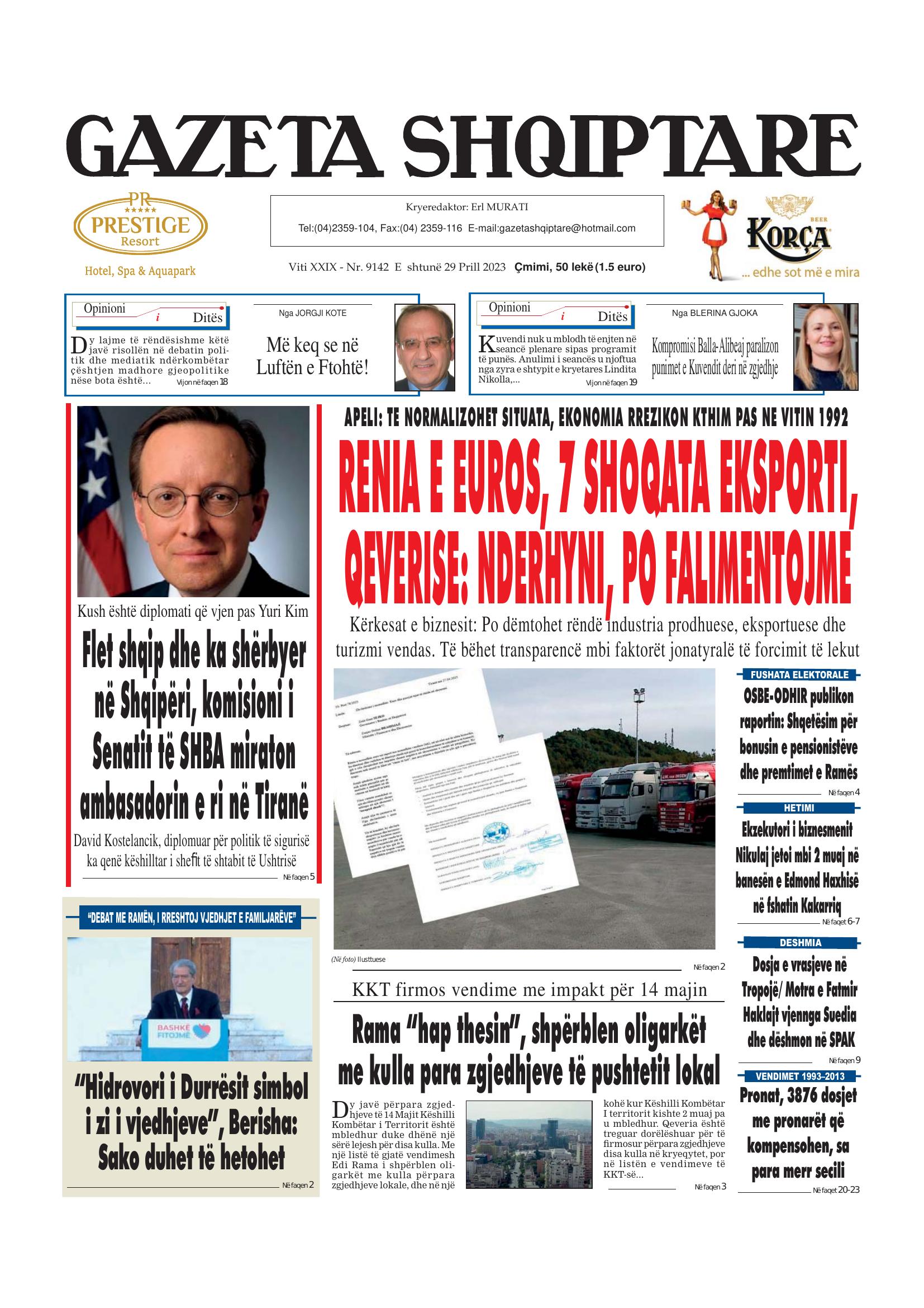 Gazeta Shqiptare 2023-04-29