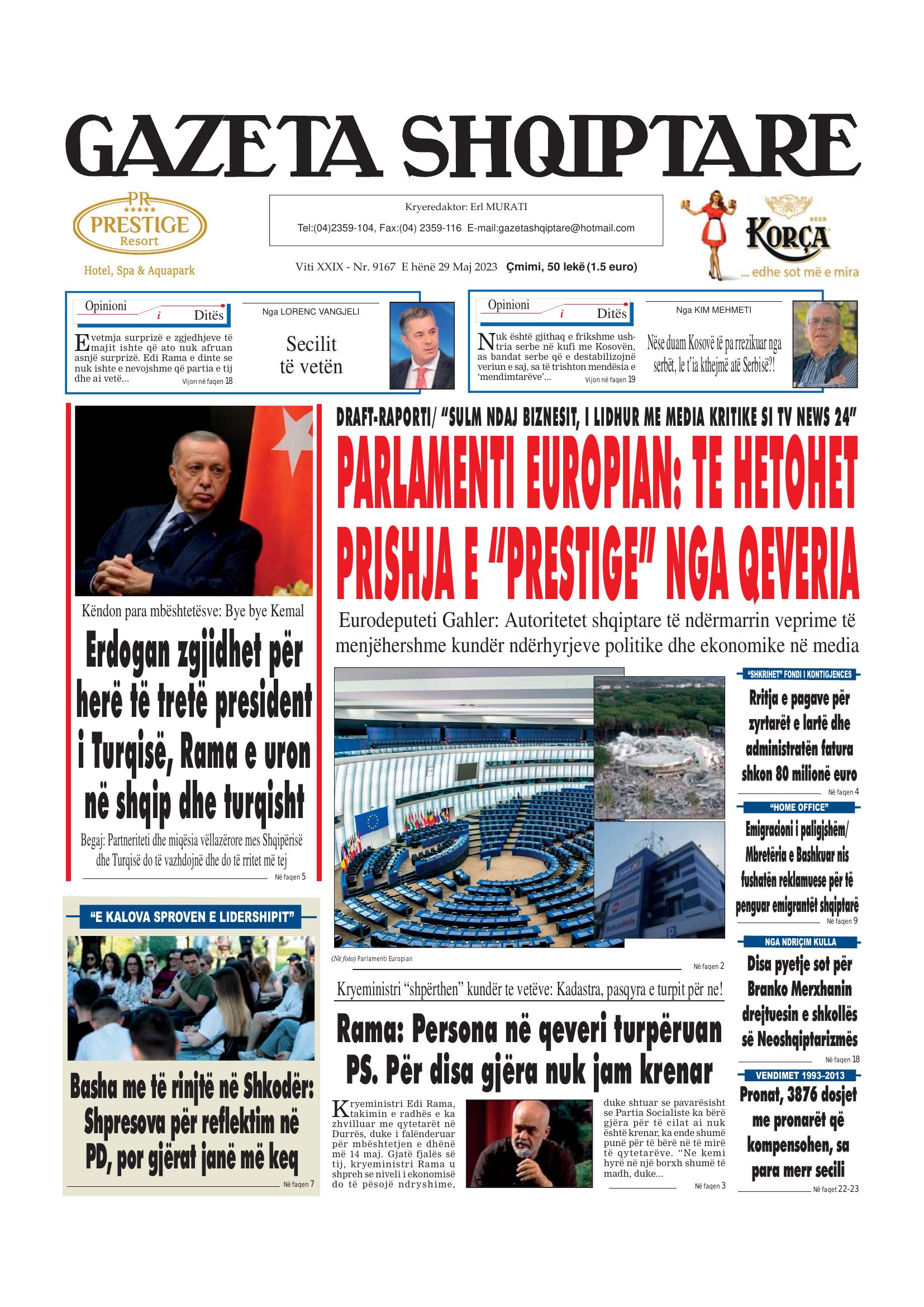 Gazeta Shqiptare 2023-05-29