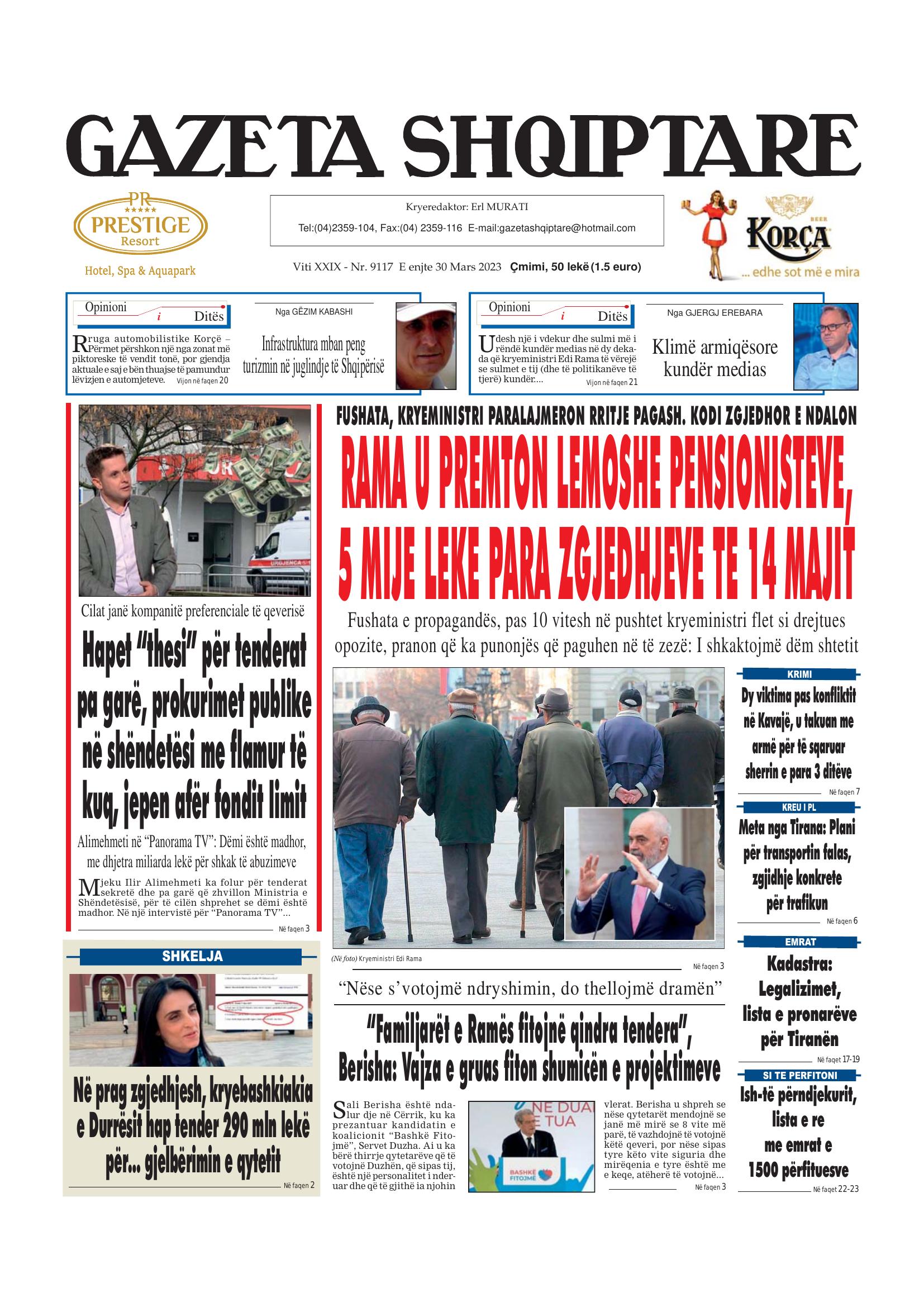 Gazeta Shqiptare 2023-03-30
