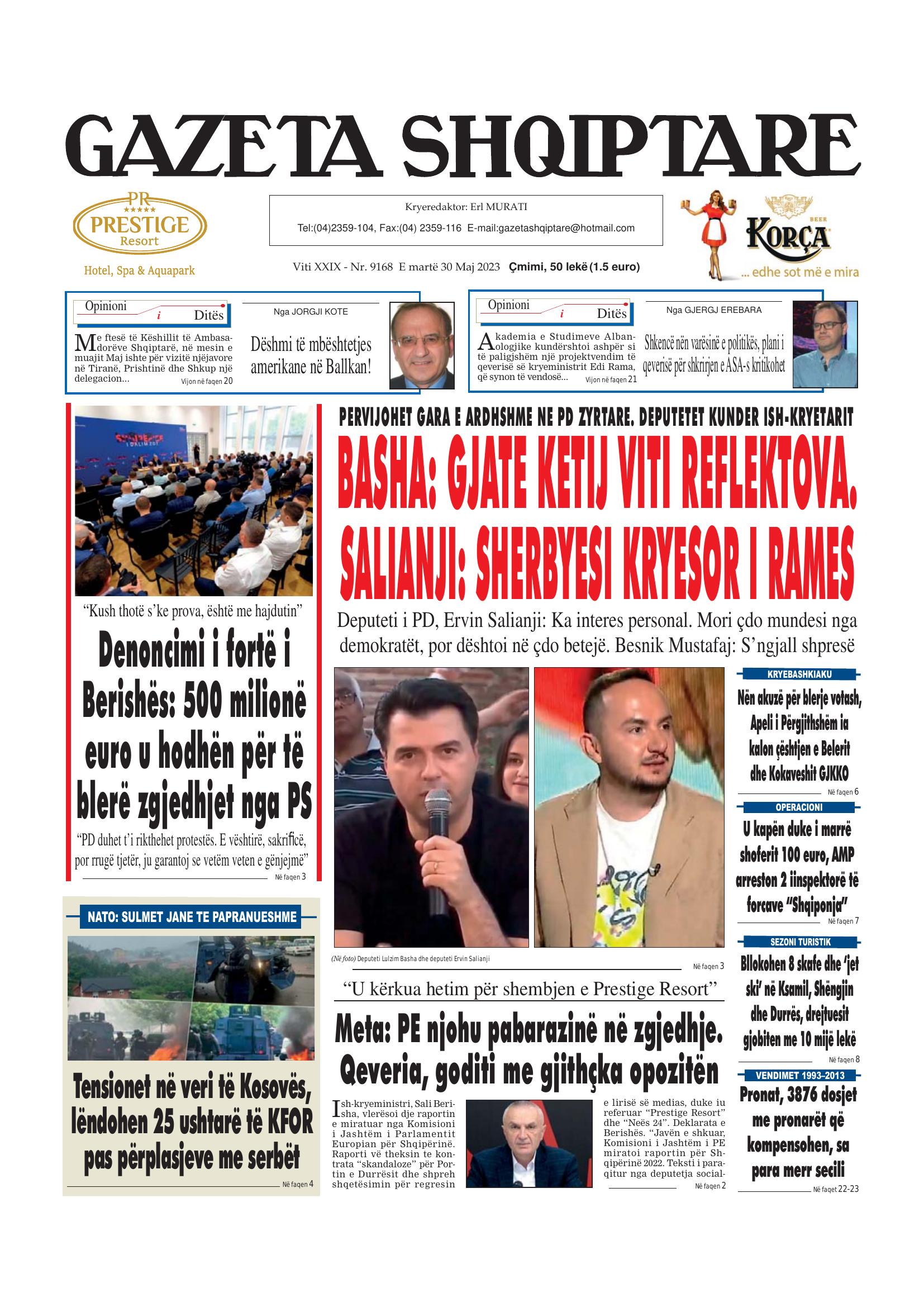 Gazeta Shqiptare 2023-05-30