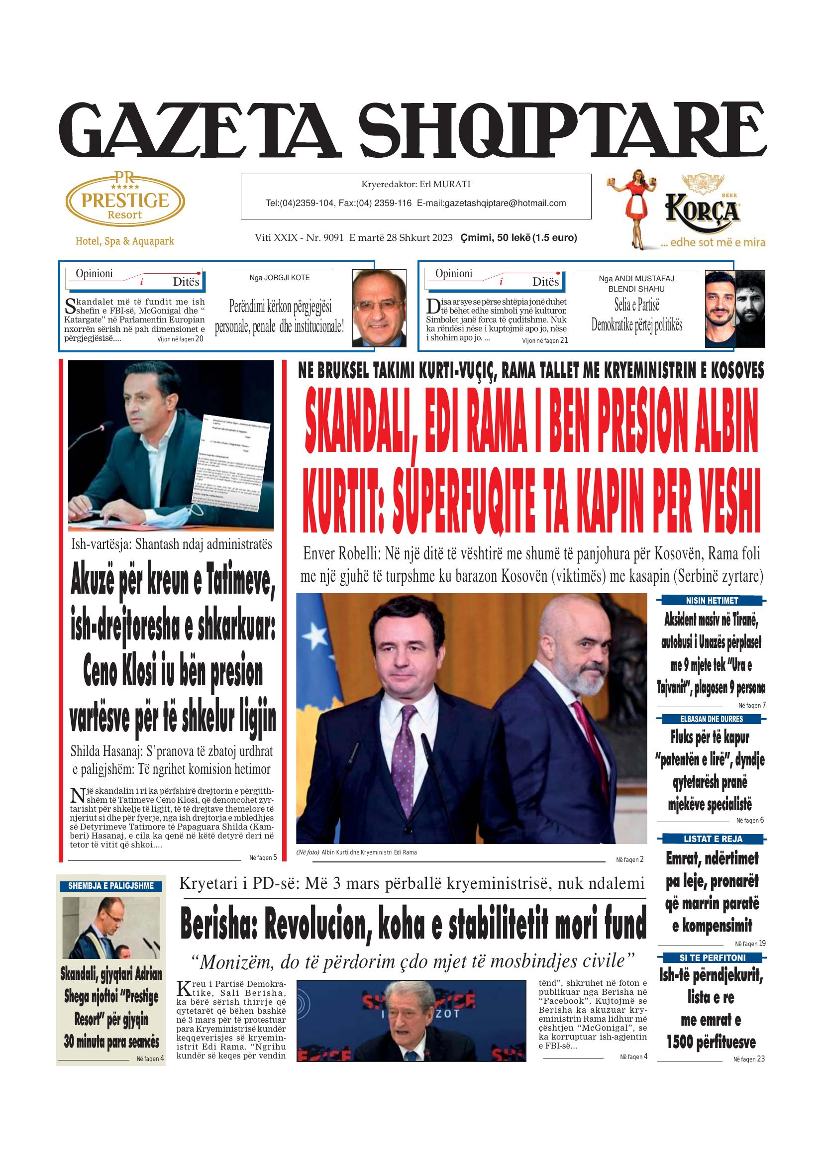 Gazeta Shqiptare 2023-02-28