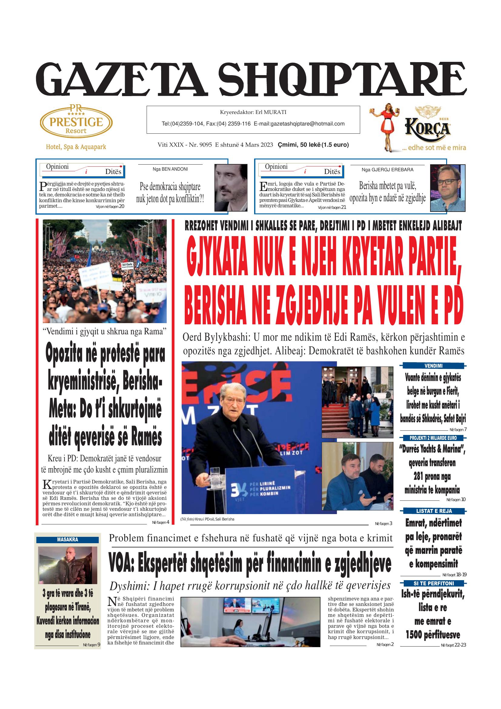 Gazeta Shqiptare 2023-03-04