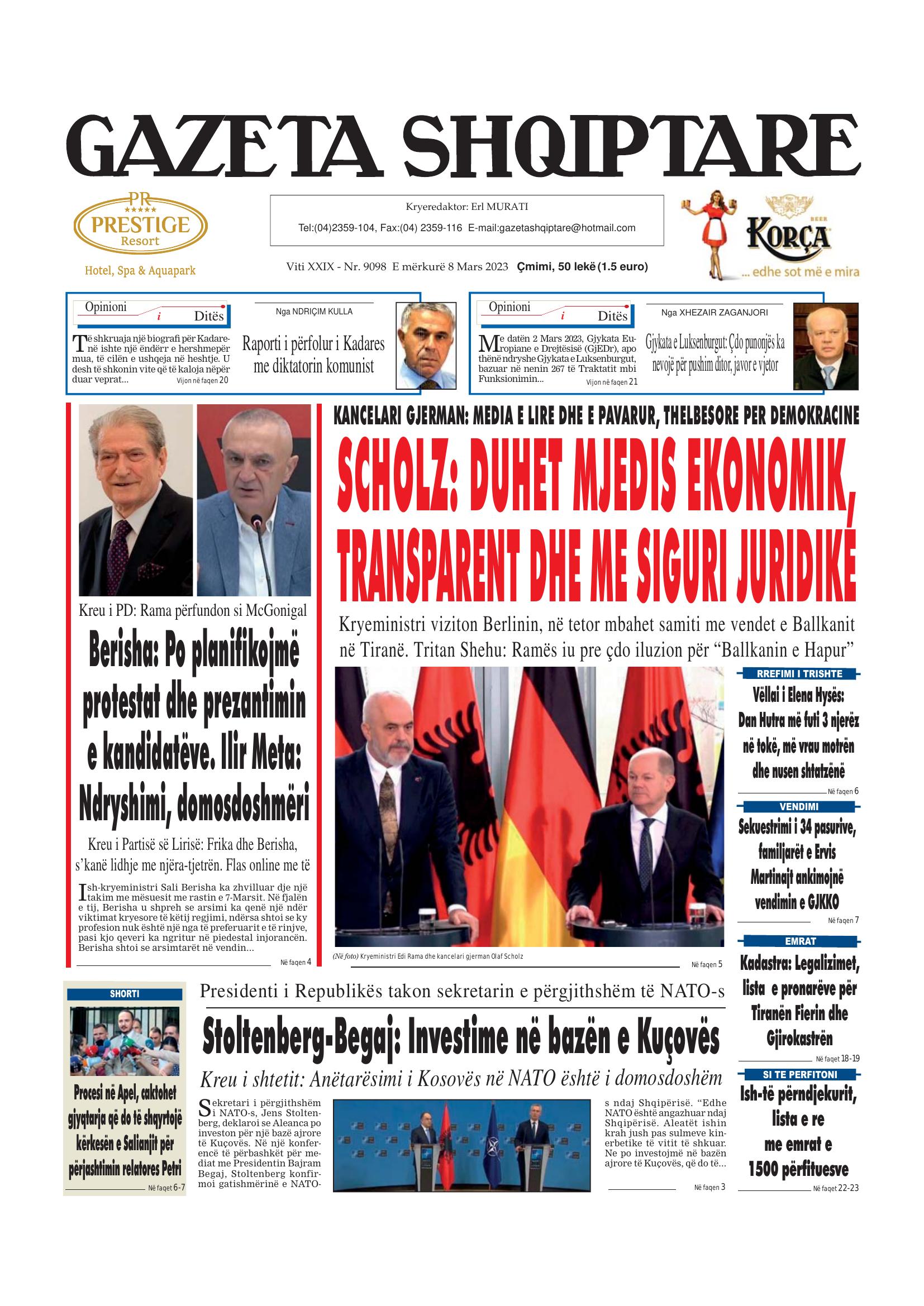Gazeta Shqiptare 2023-03-08