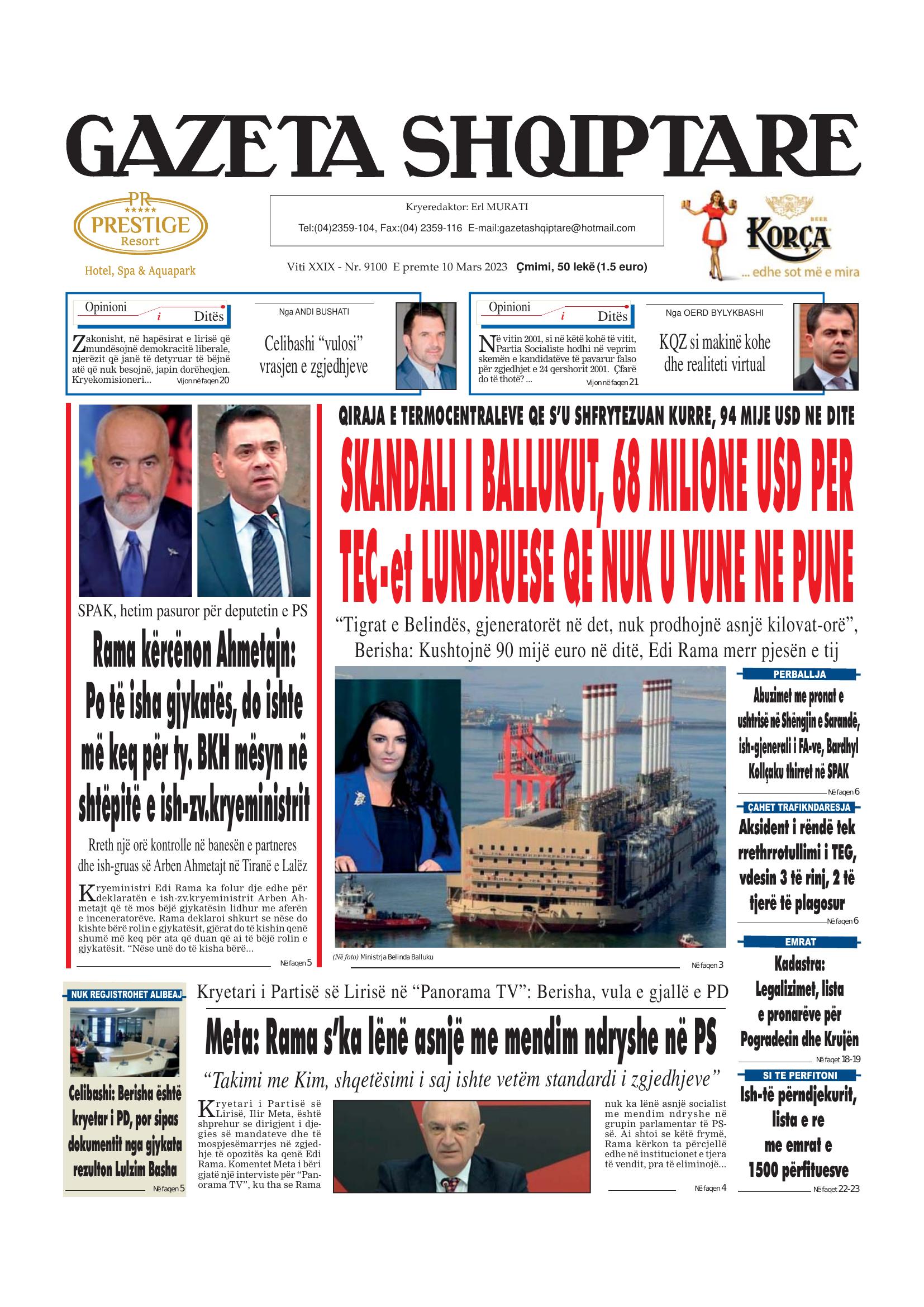 Gazeta Shqiptare 2023-03-10