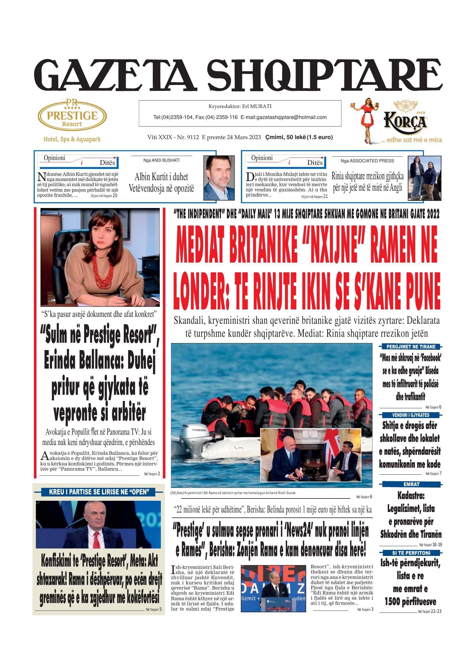 Gazeta Shqiptare 2023-03-24