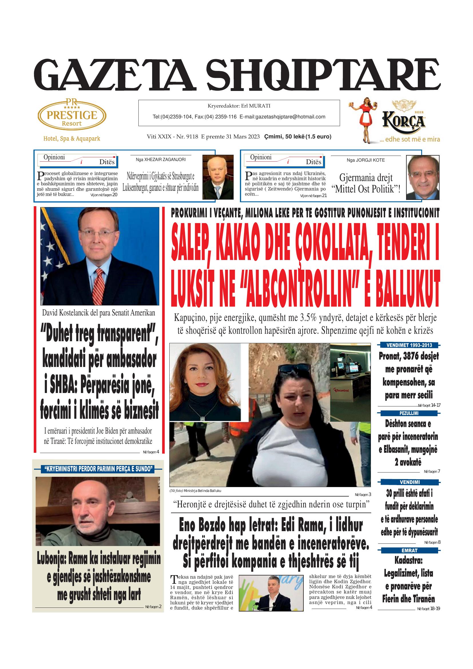 Gazeta Shqiptare 2023-03-31