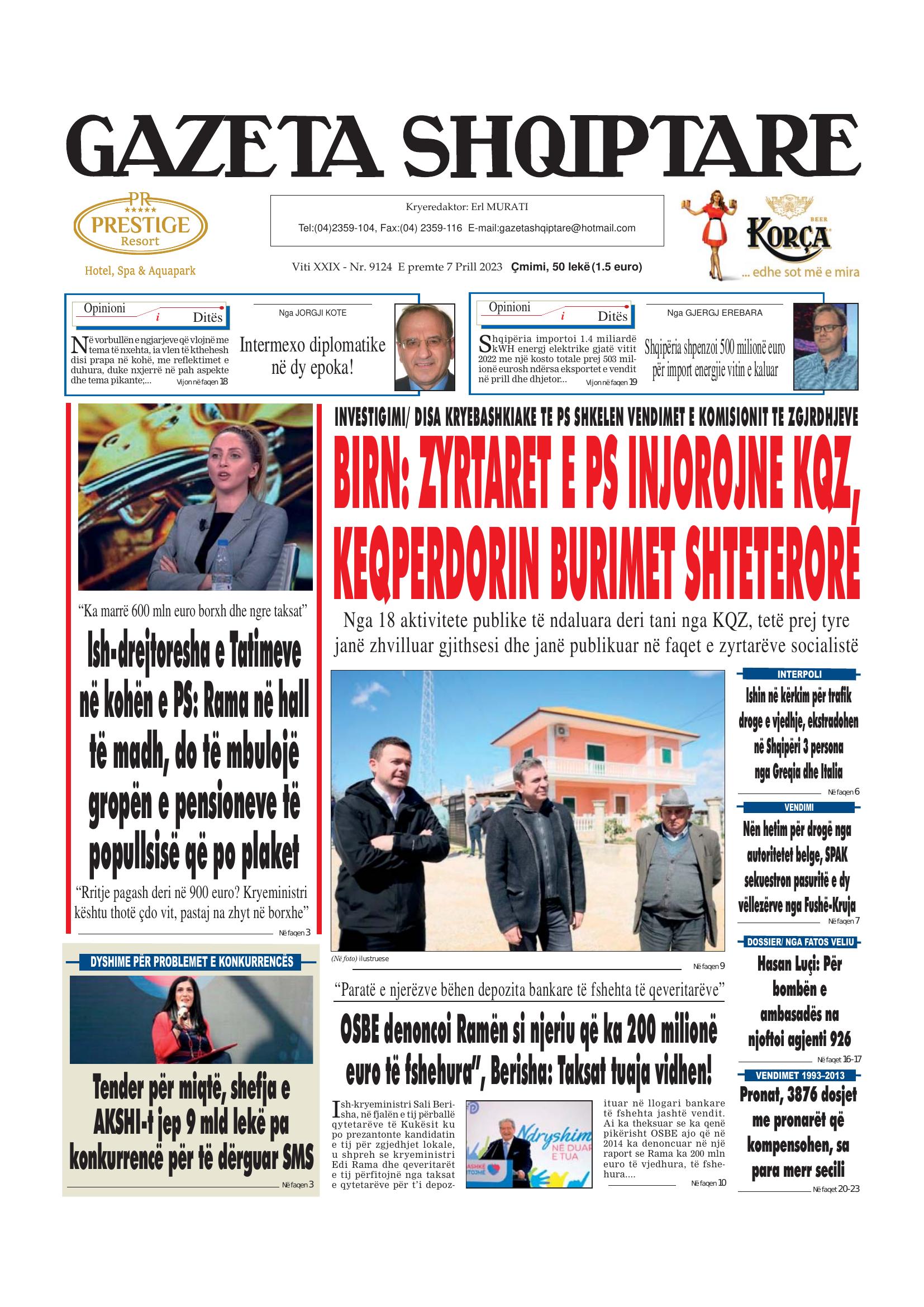 Gazeta Shqiptare 2023-04-07