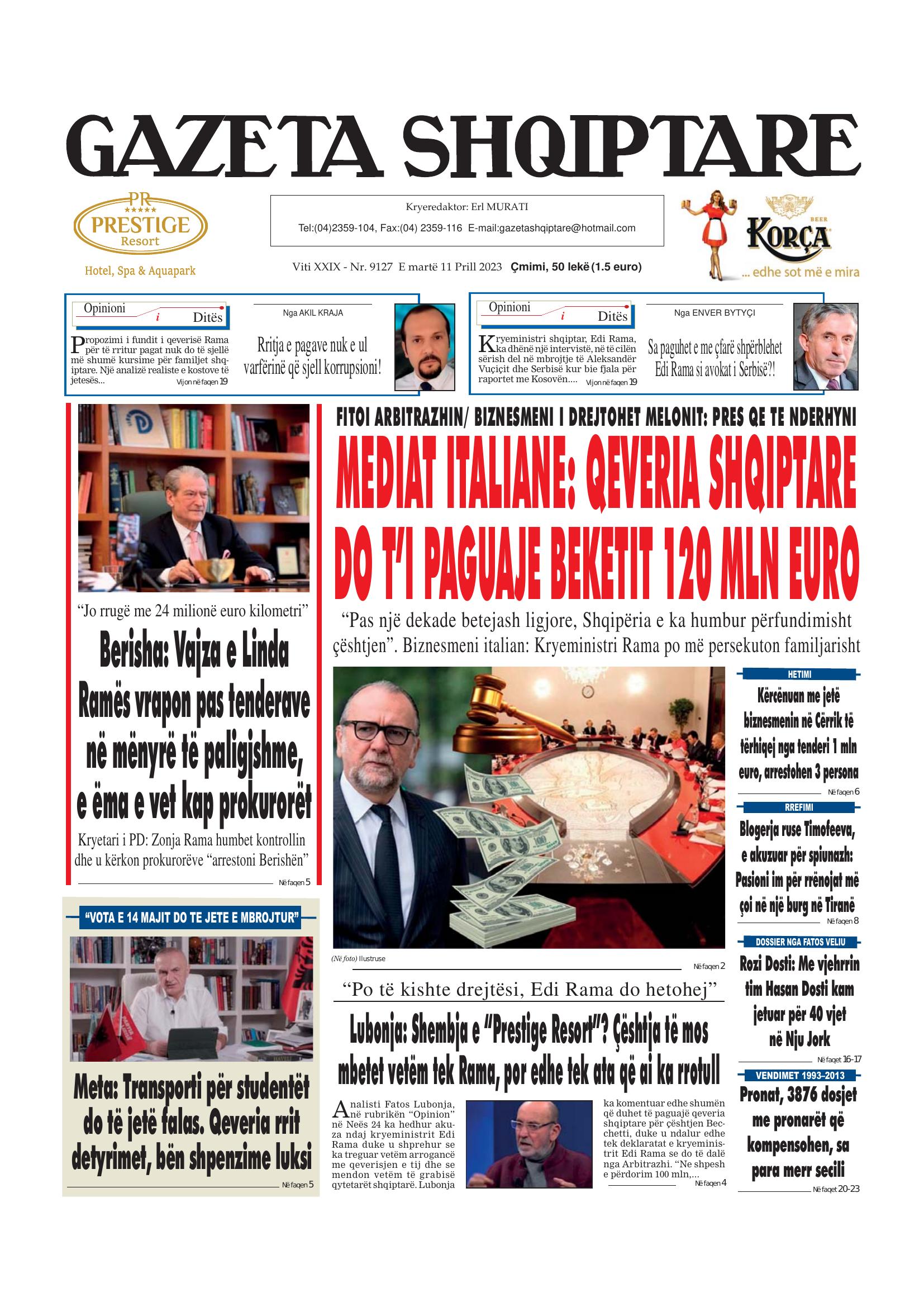 Gazeta Shqiptare 2023-04-11