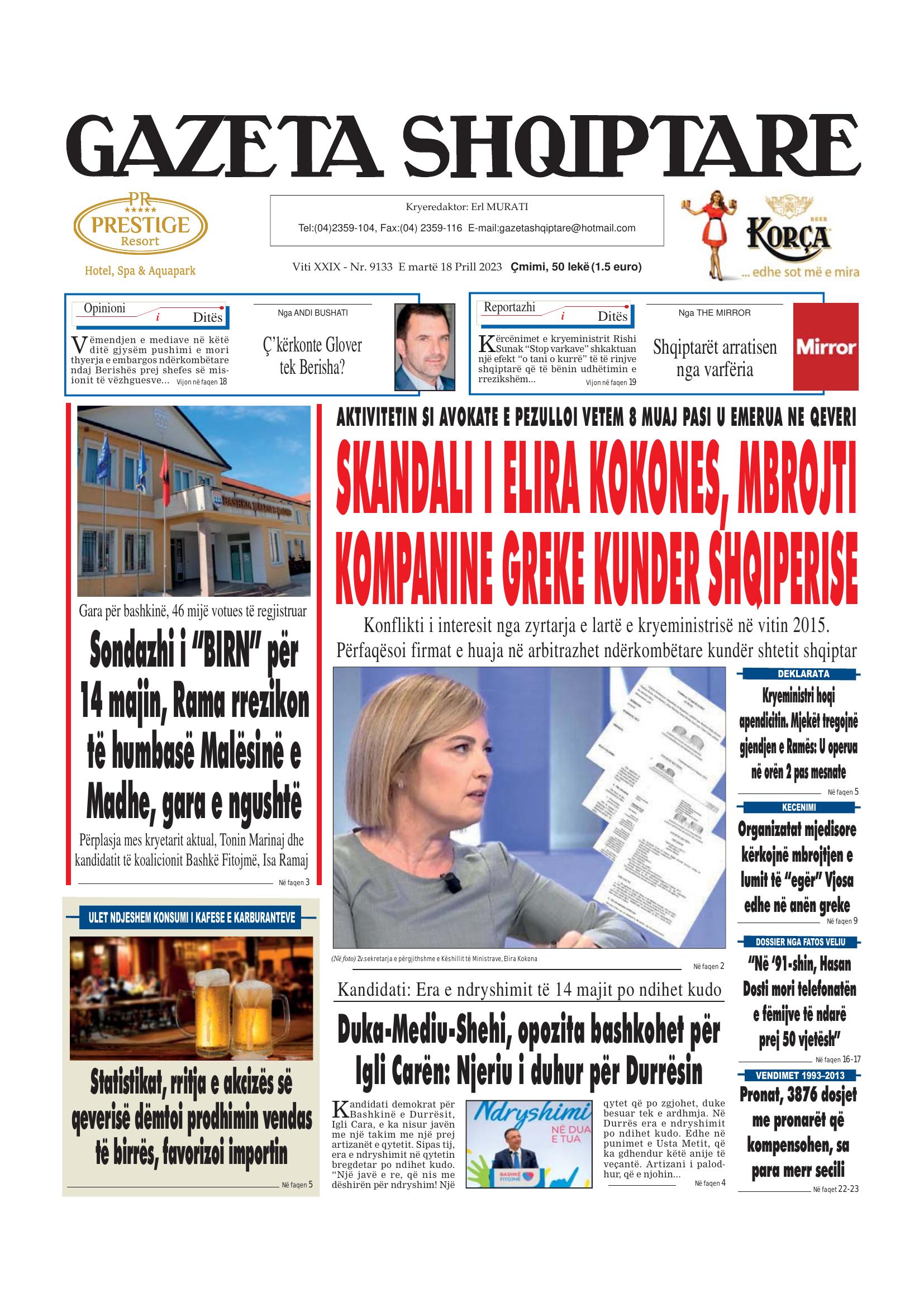 Gazeta Shqiptare 2023-04-18