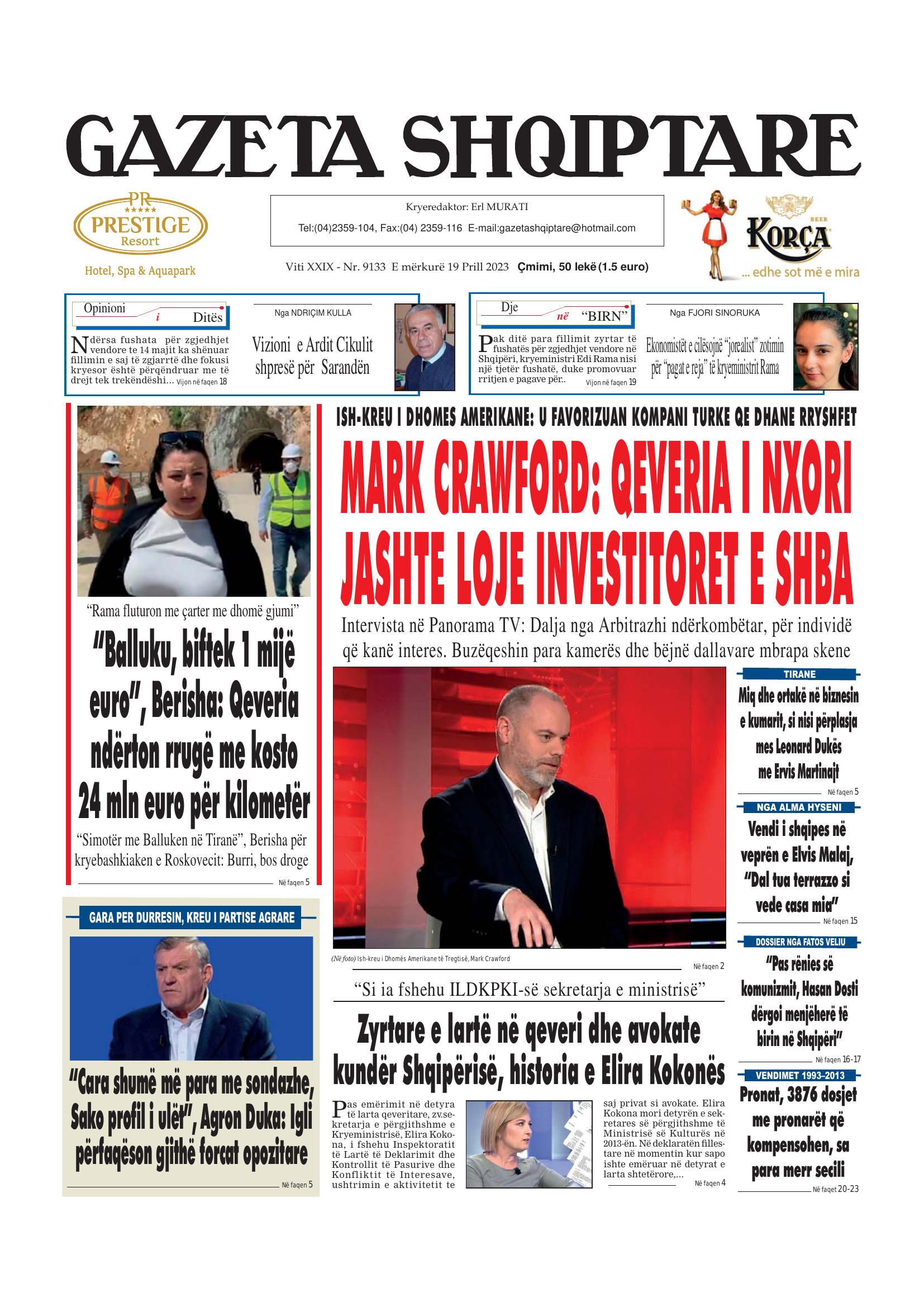 Gazeta Shqiptare 2023-04-19