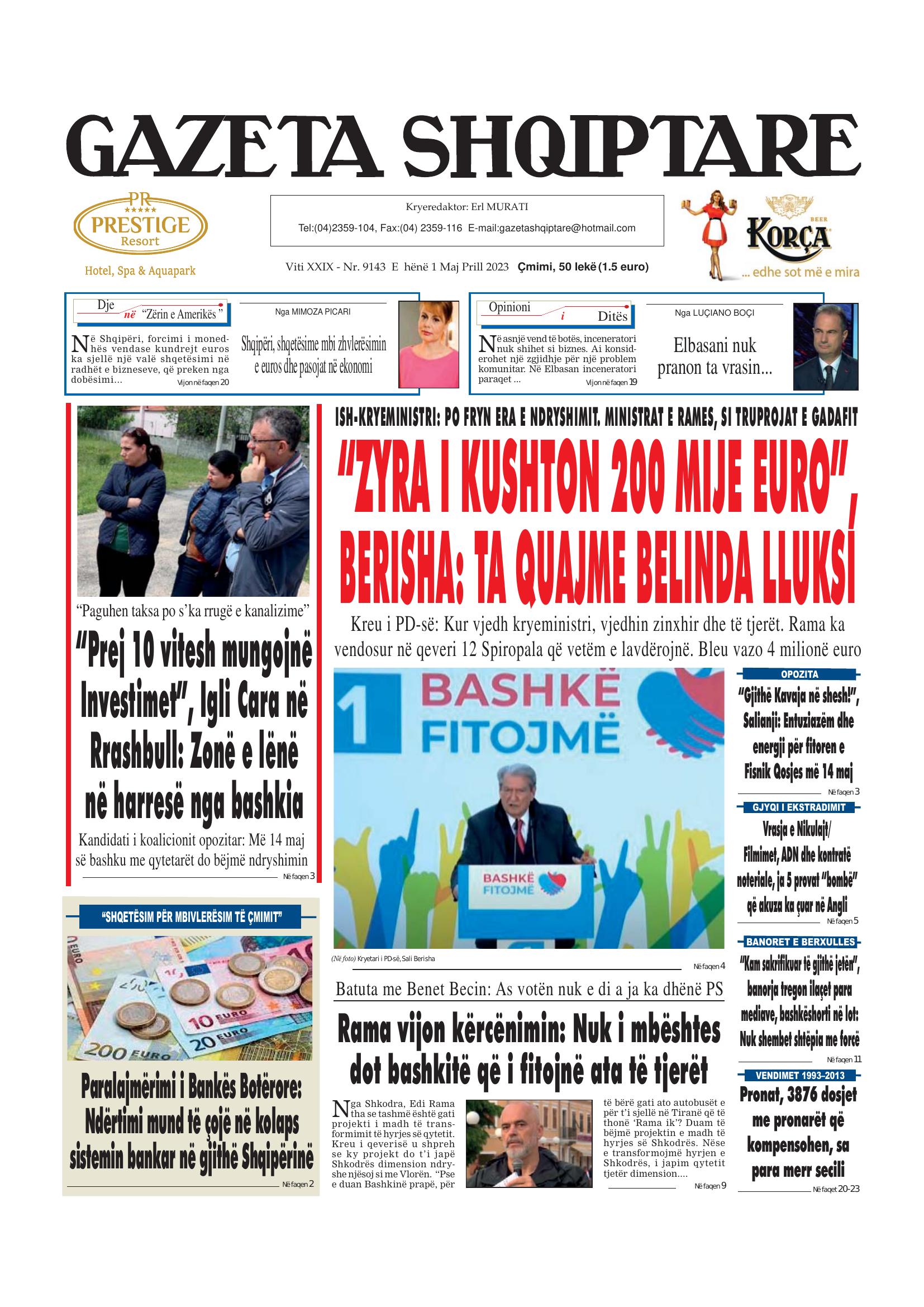 Gazeta Shqiptare 2023-05-01