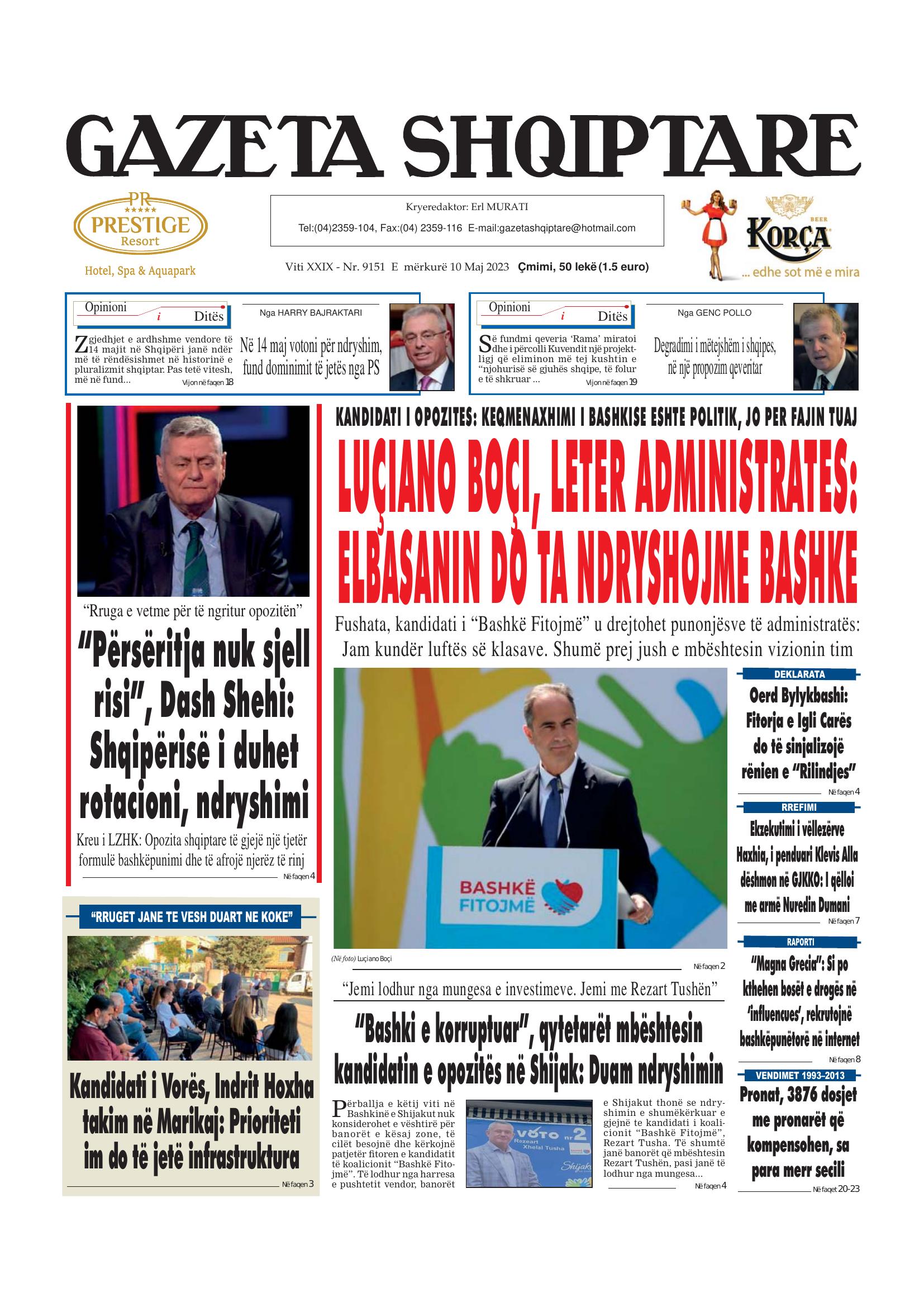Gazeta Shqiptare 2023-05-10