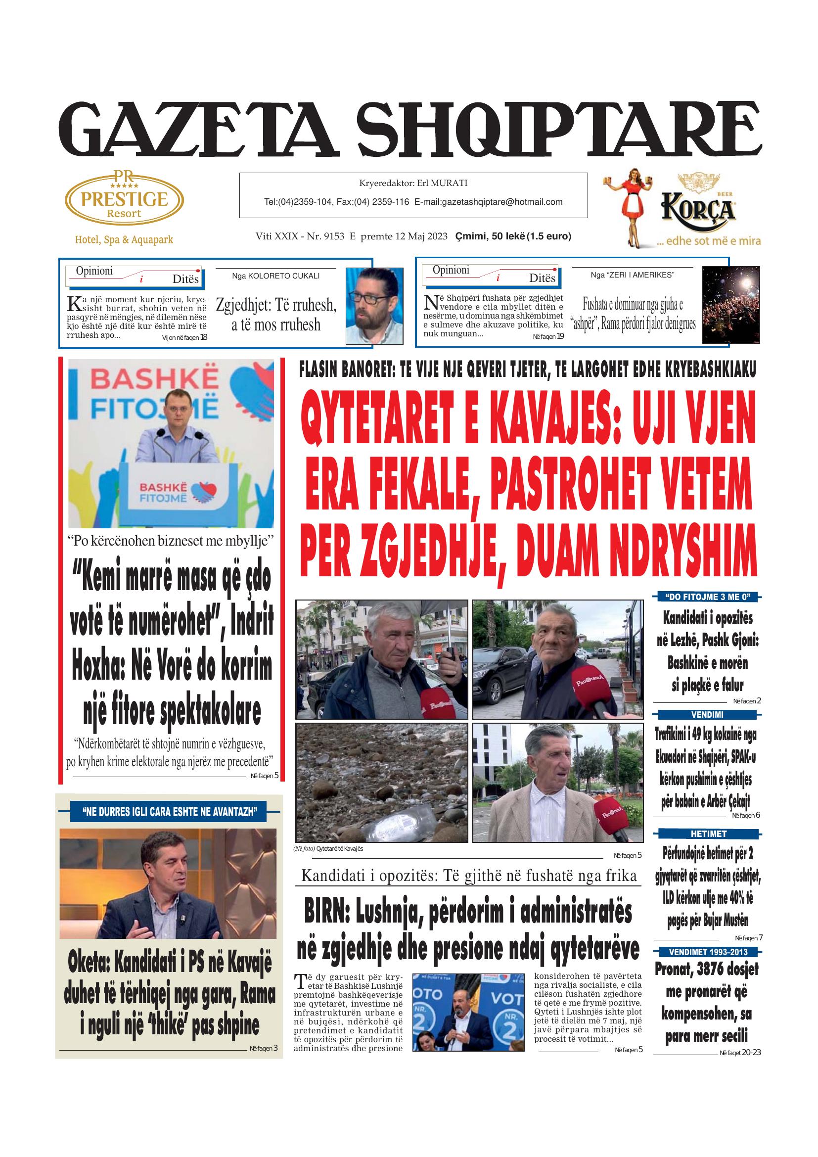Gazeta Shqiptare 2023-05-12