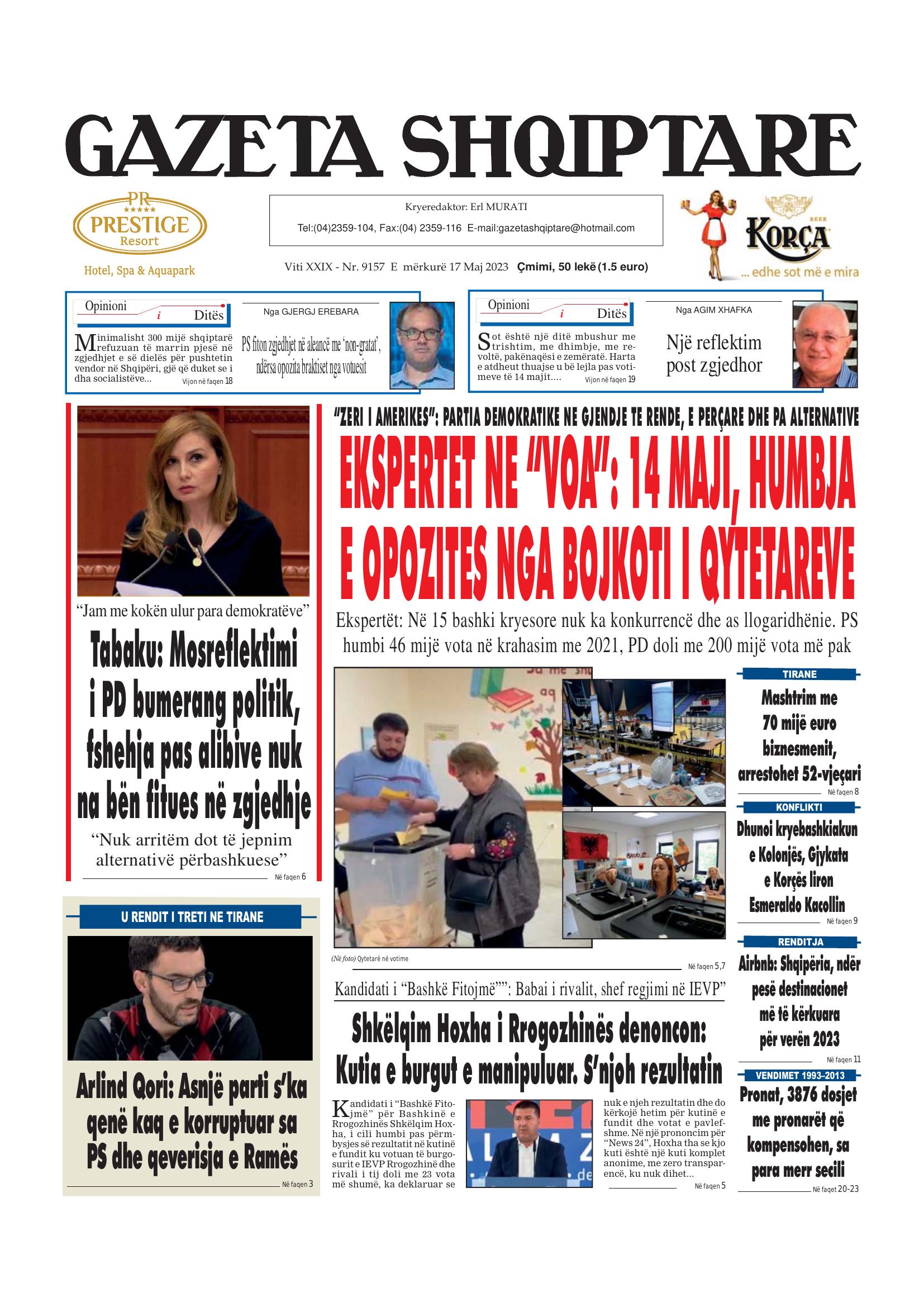 Gazeta Shqiptare 2023-05-17
