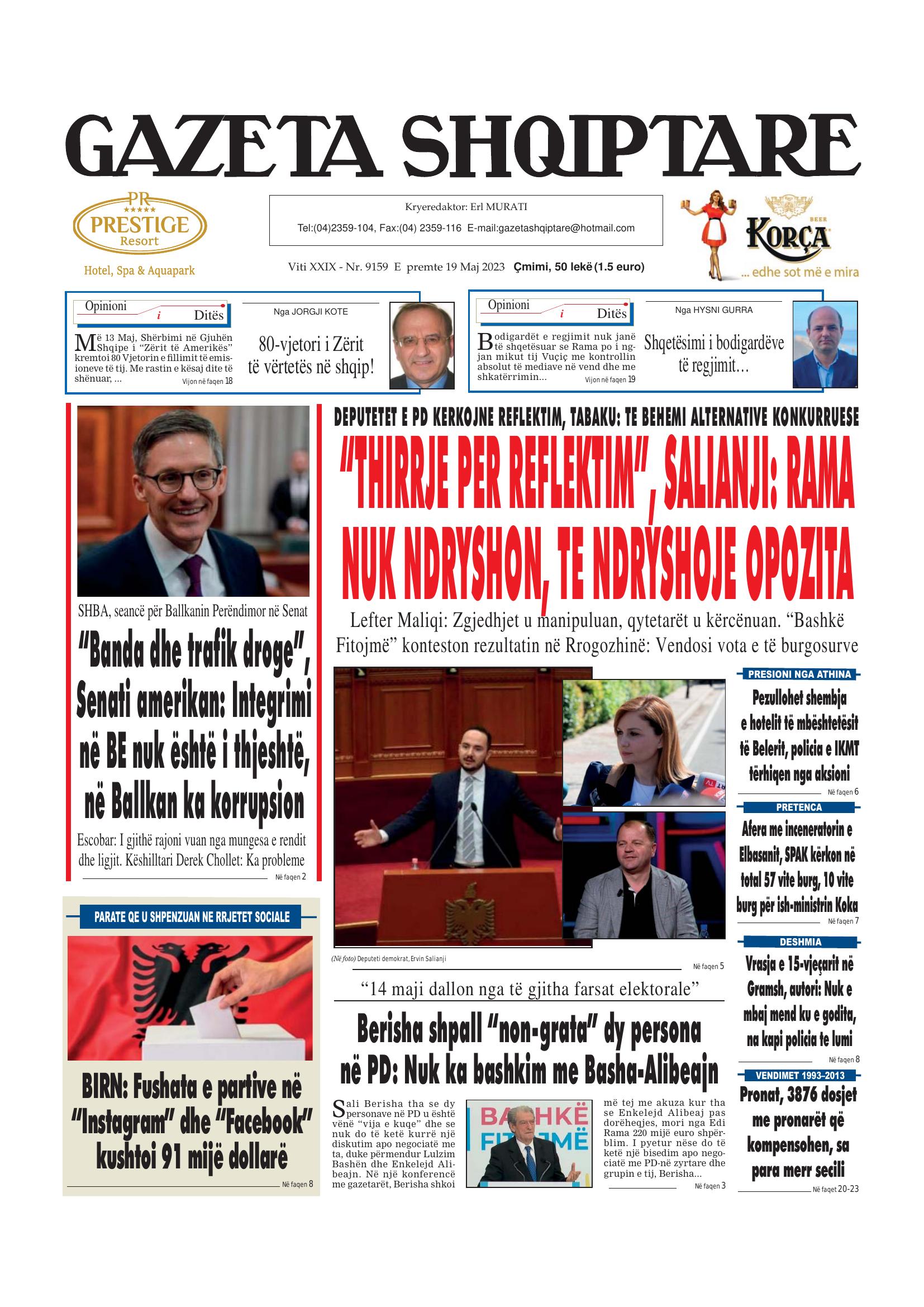 Gazeta Shqiptare 2023-05-19