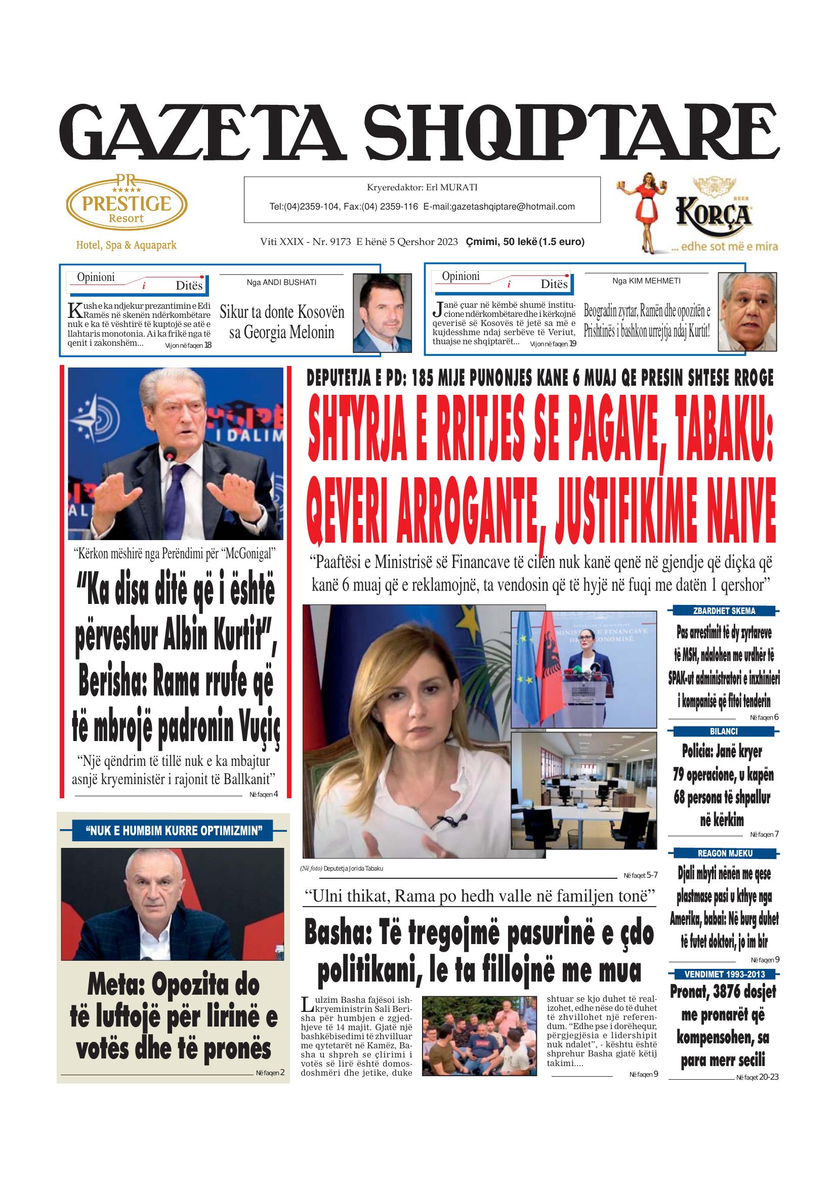 Gazeta Shqiptare 2023-06-05
