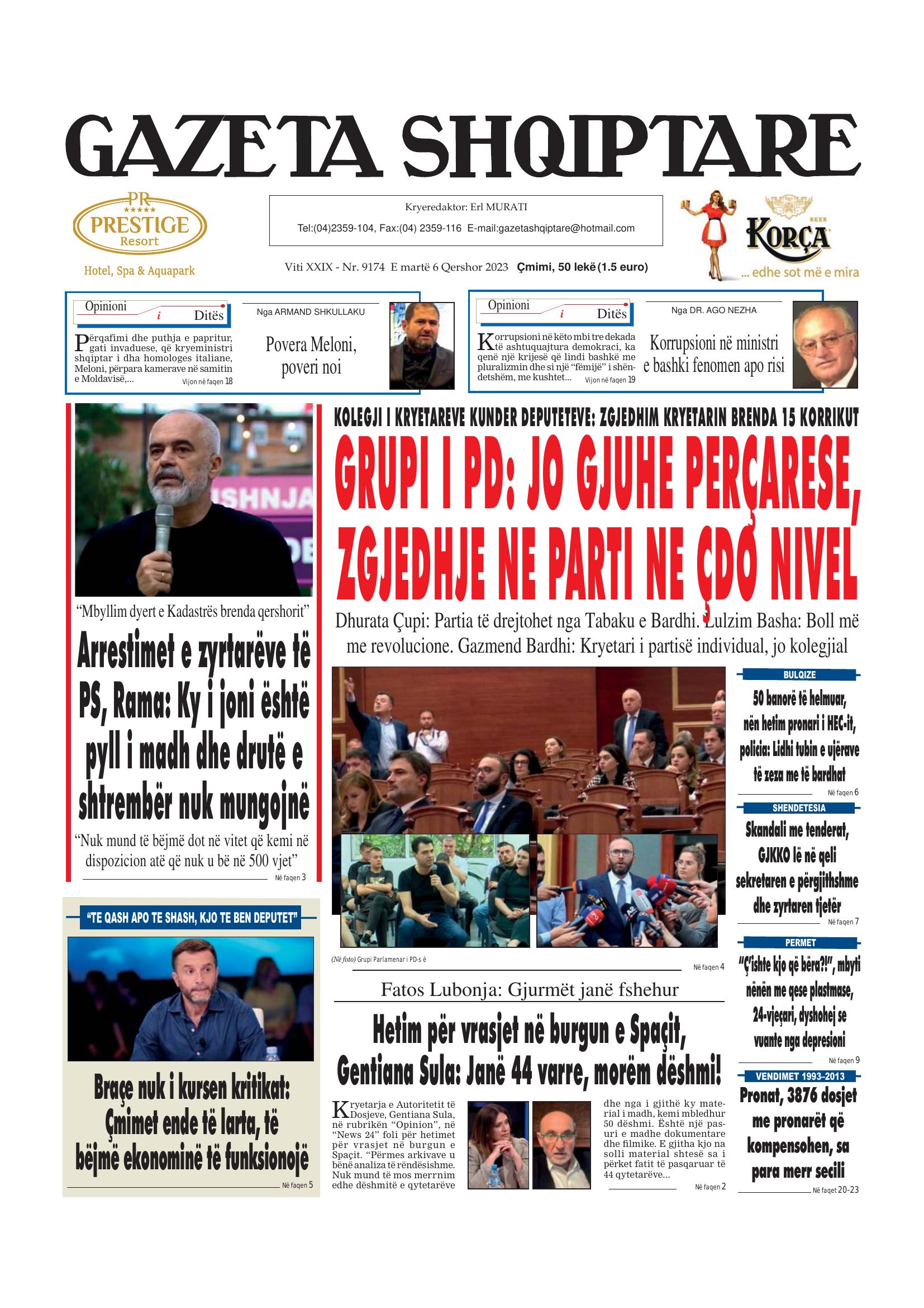 Gazeta Shqiptare 2023-06-06