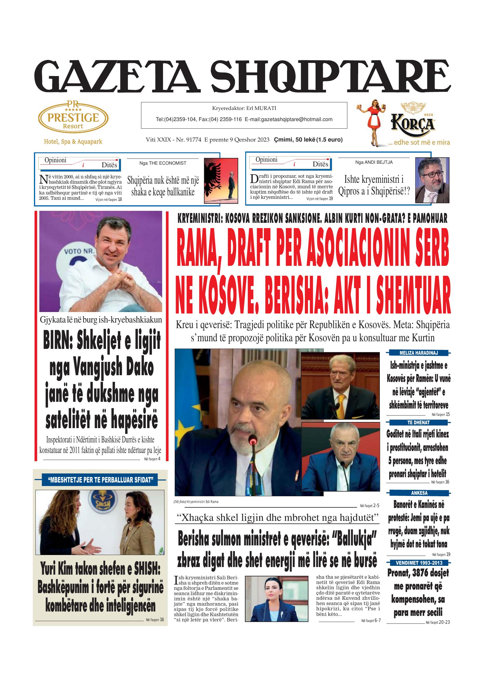Gazeta Shqiptare 2023-06-09