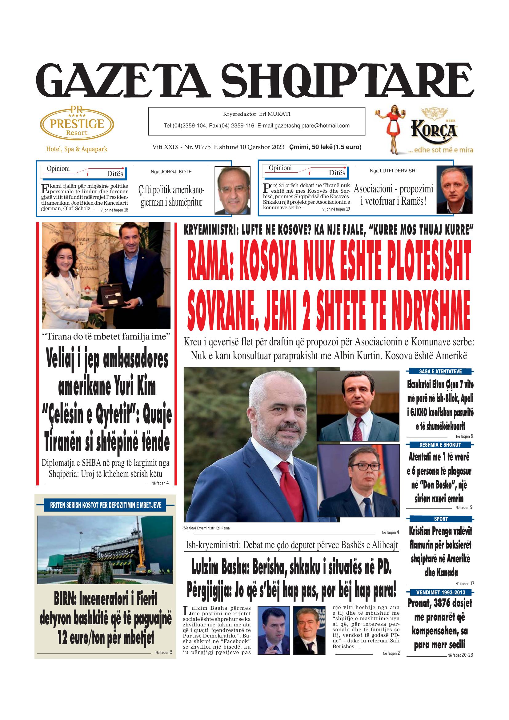 Gazeta Shqiptare 2023-06-10