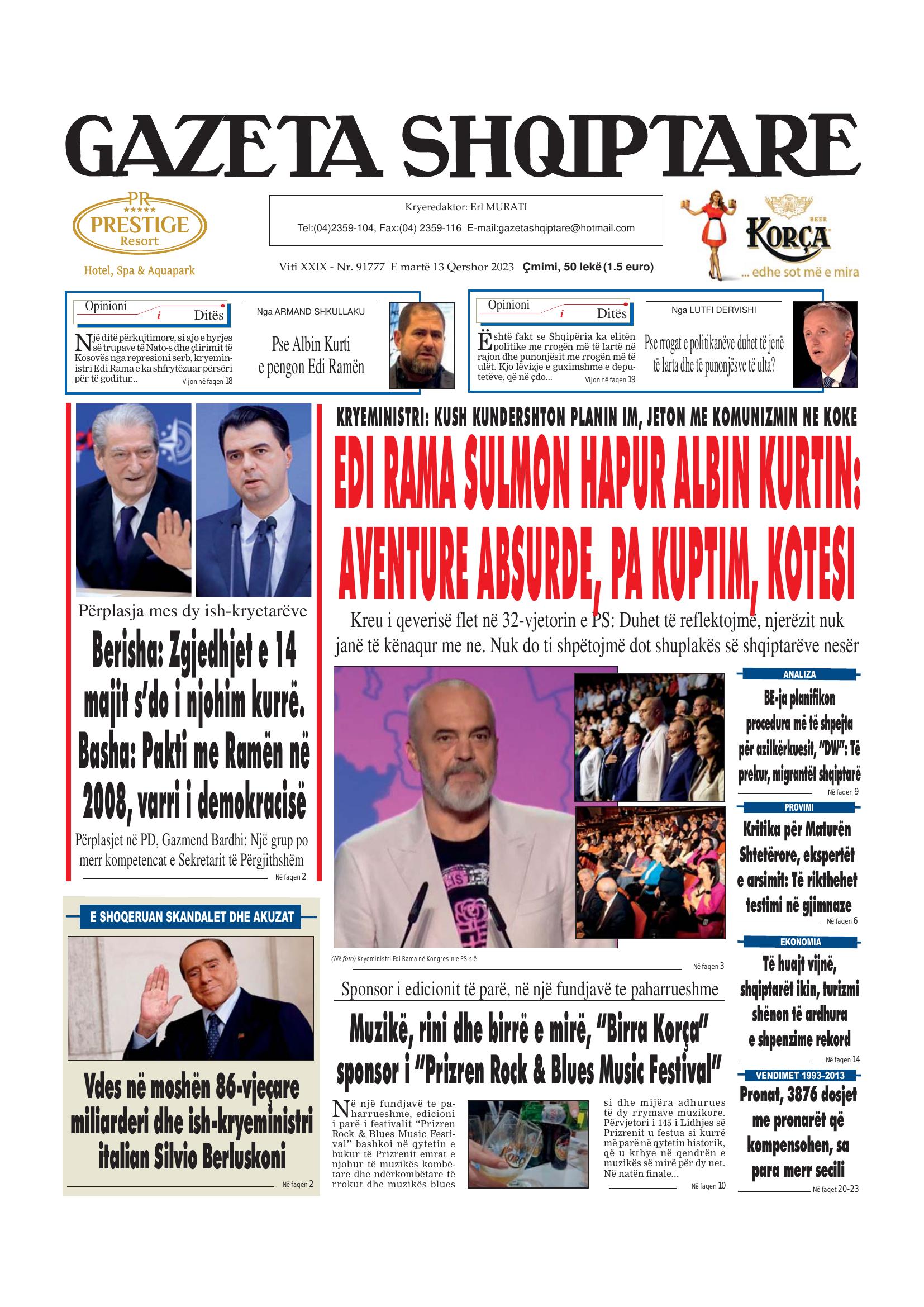 Gazeta Shqiptare 2023-06-13