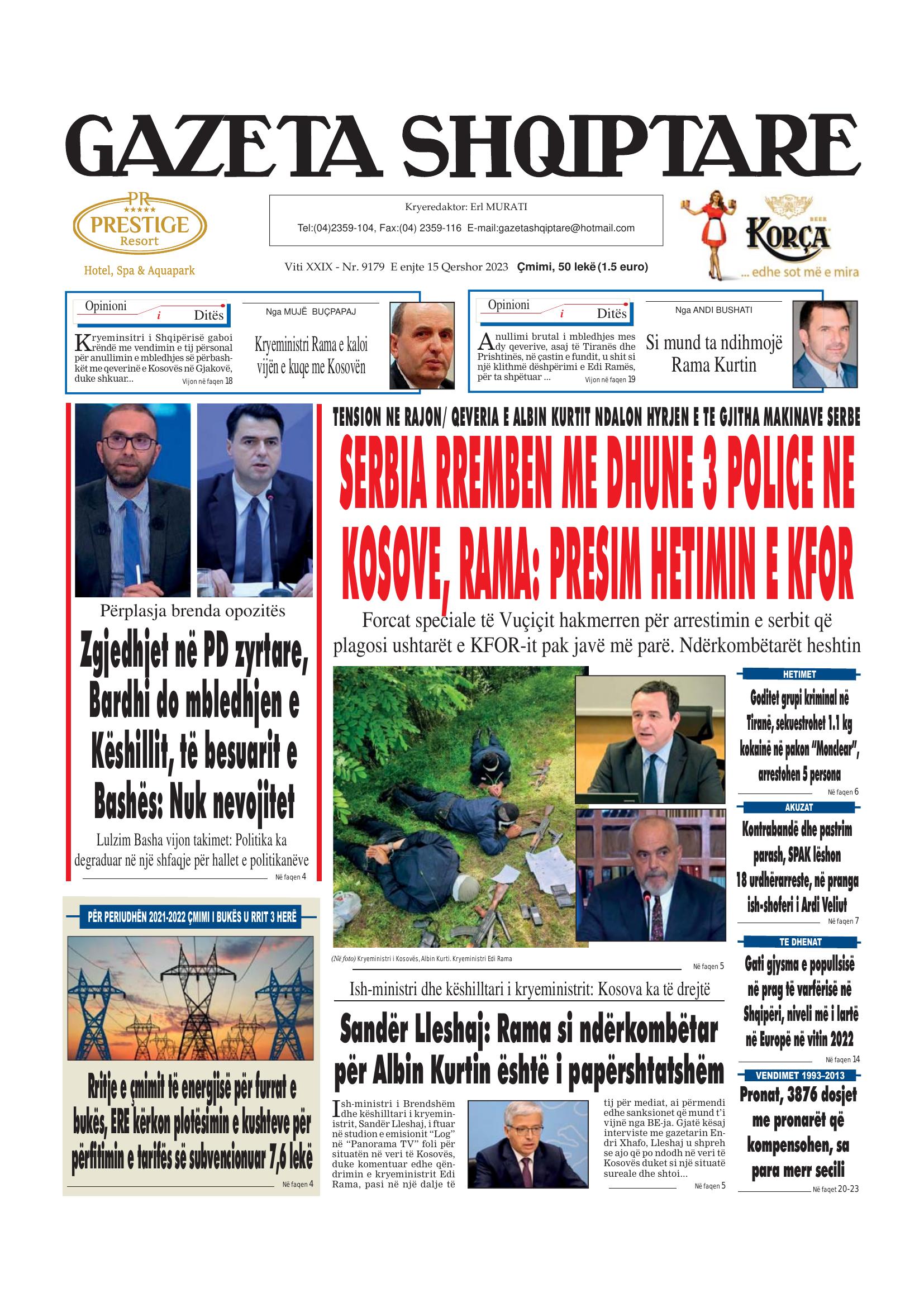 Gazeta Shqiptare 2023-06-15