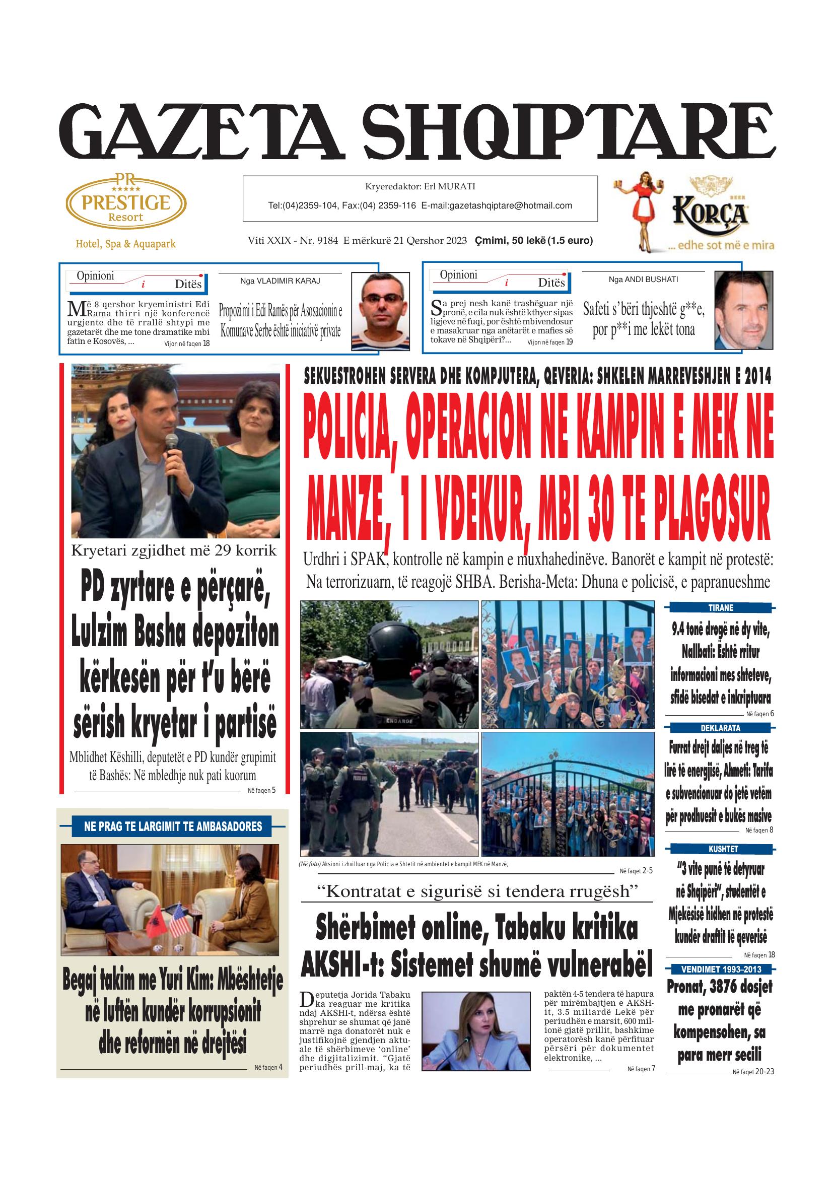 Gazeta Shqiptare 2023-06-21