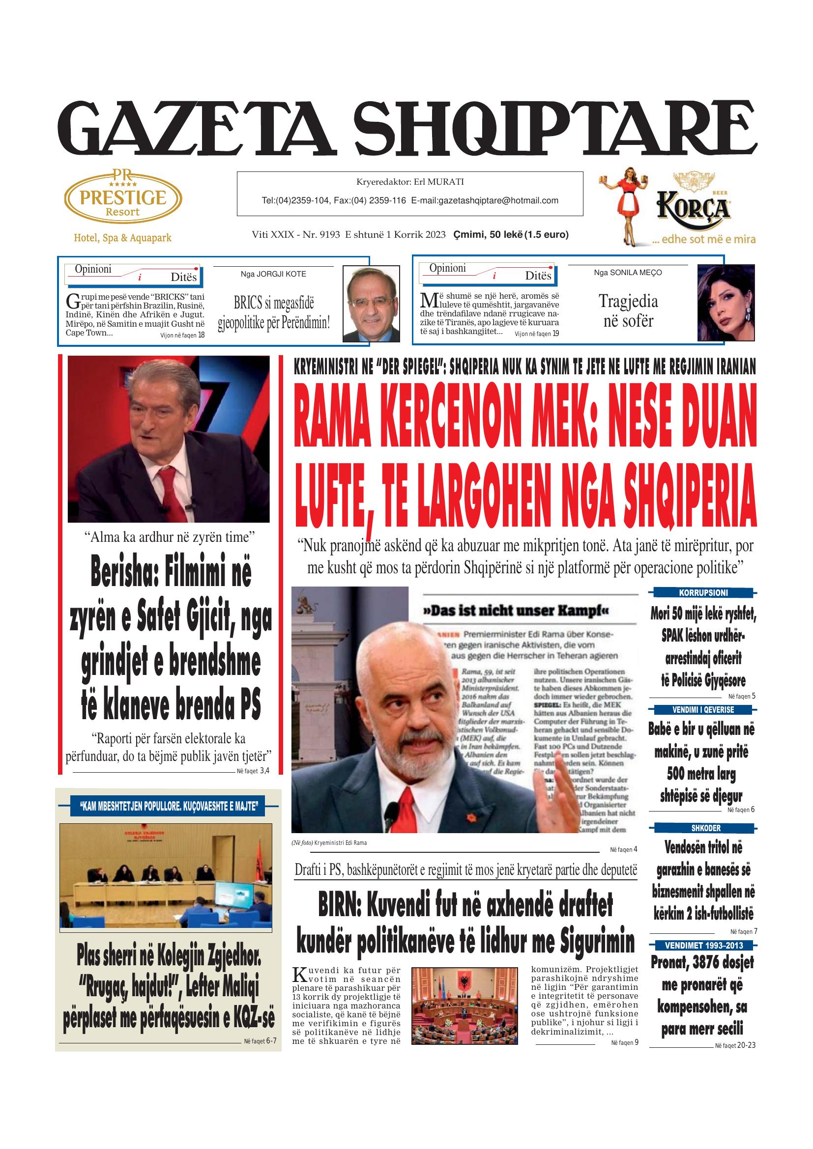 Gazeta Shqiptare 2023-07-01