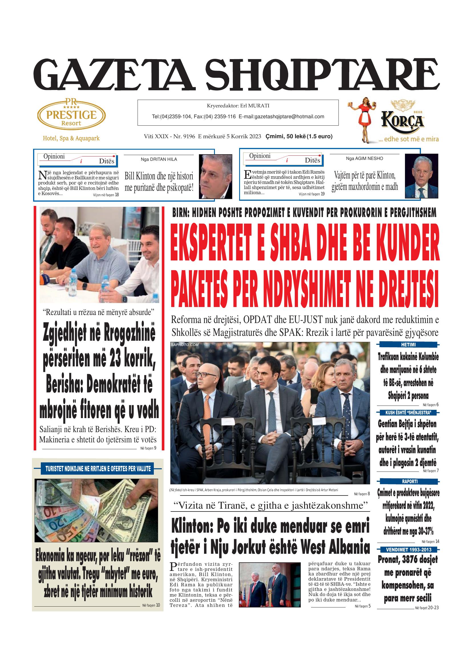 Gazeta Shqiptare 2023-07-05
