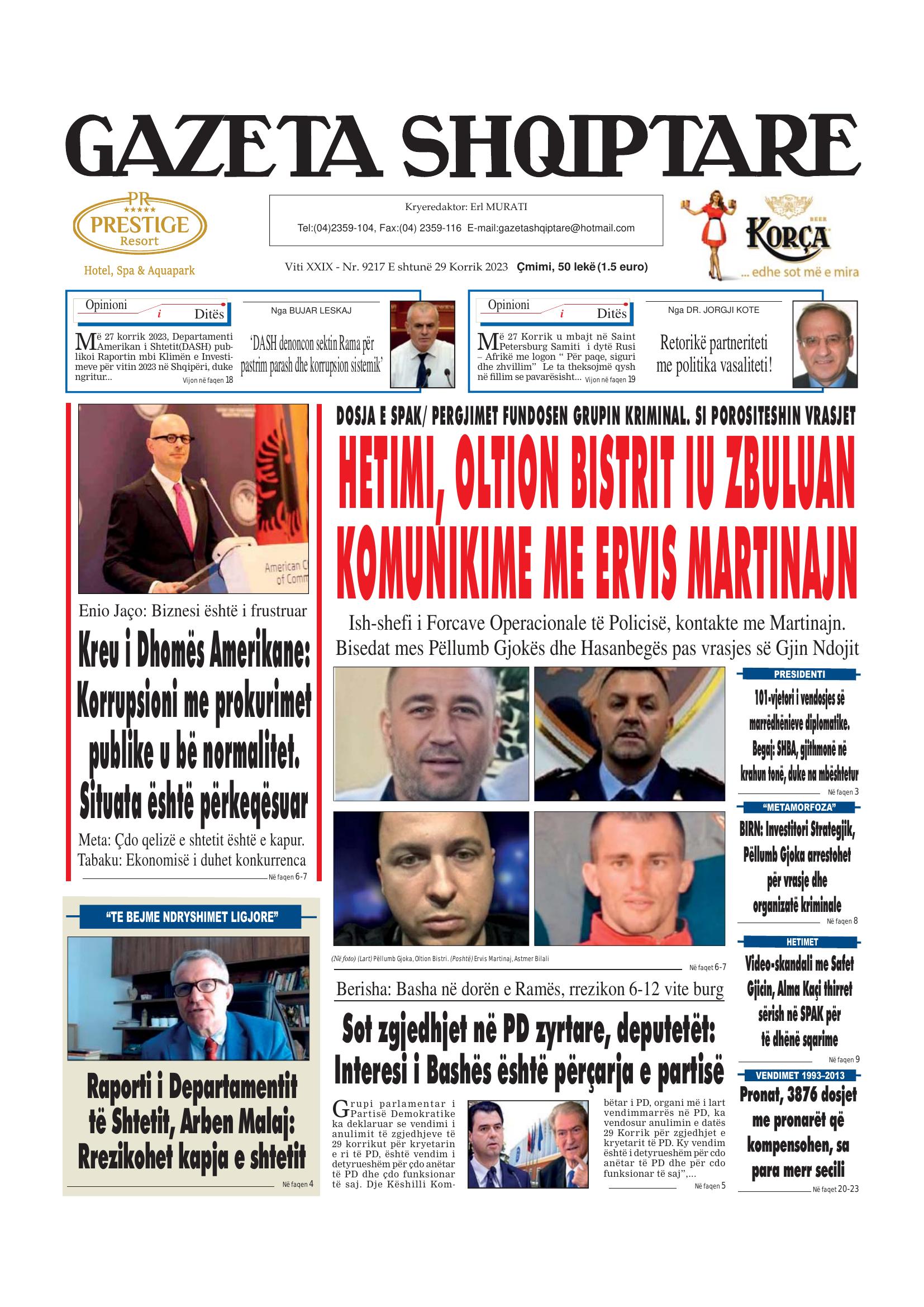 Gazeta Shqiptare 2023-07-29