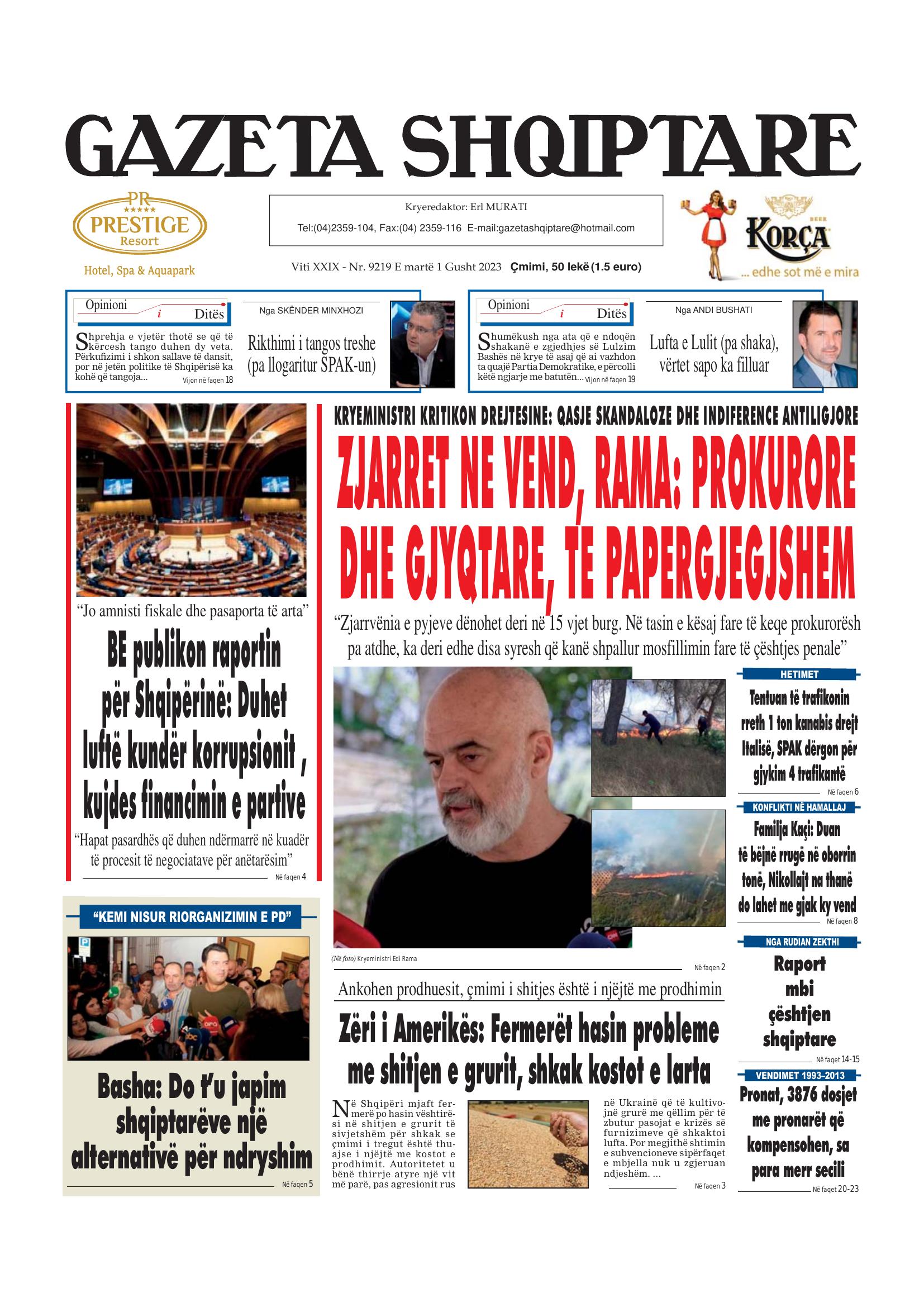 Gazeta Shqiptare 2023-08-01
