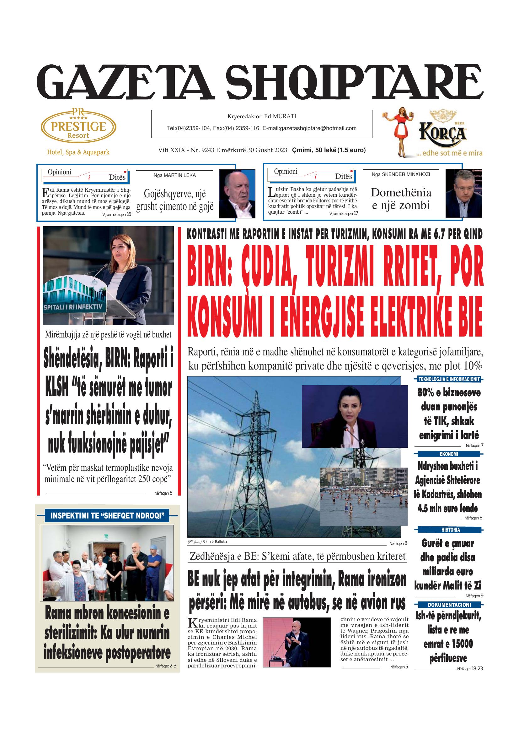 Gazeta Shqiptare 2023-08-30