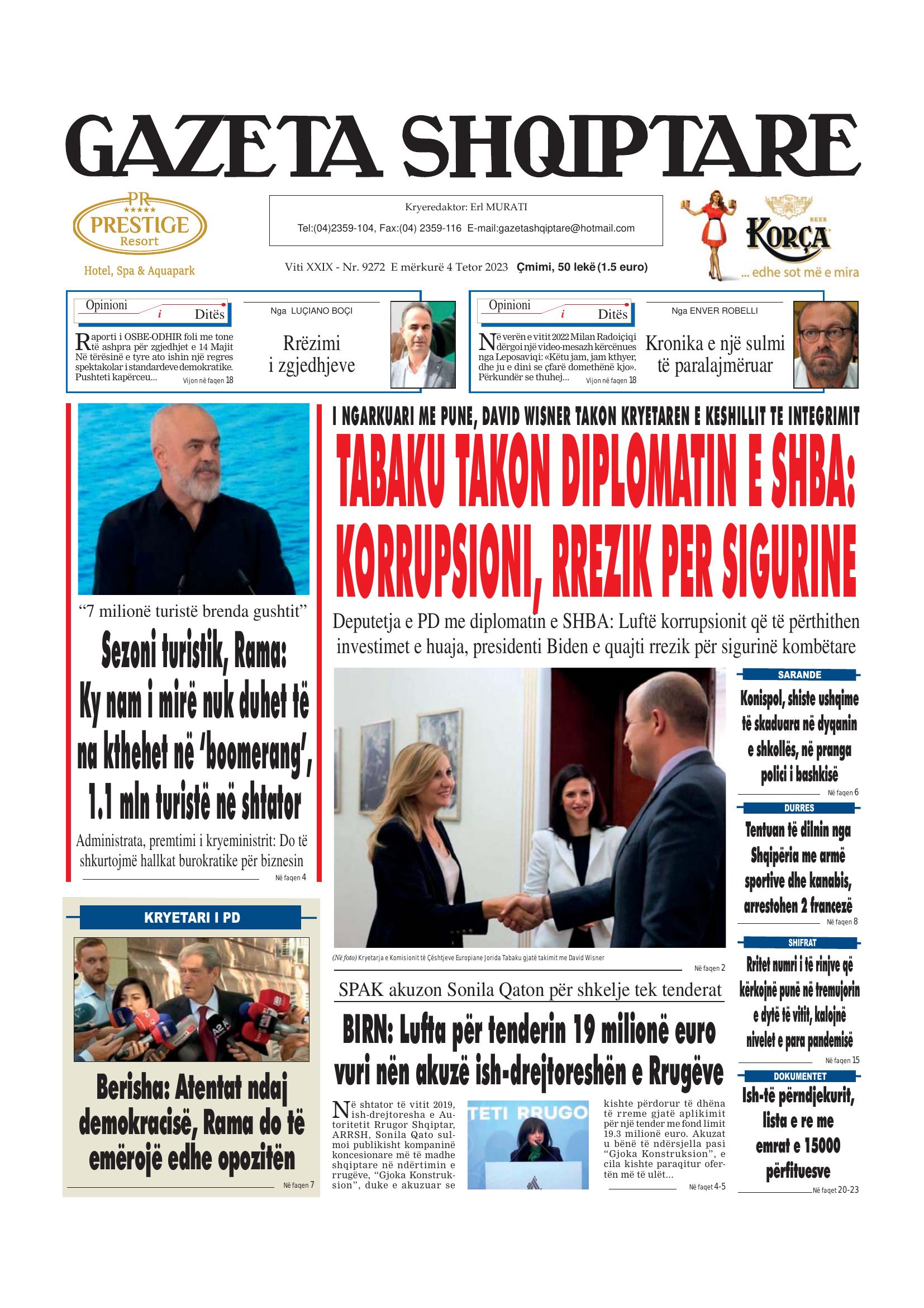 Gazeta Shqiptare 2023-10-04
