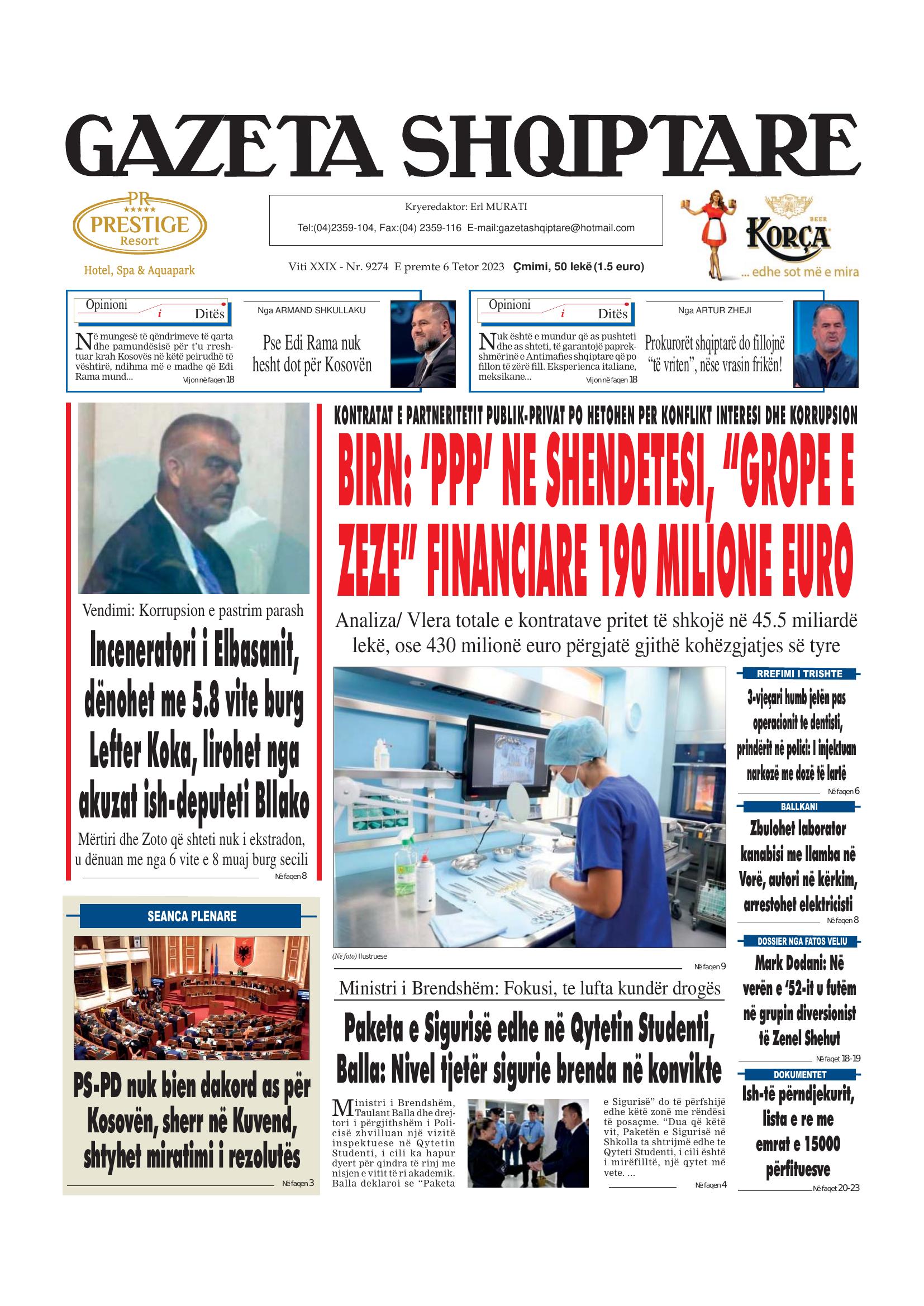 Gazeta Shqiptare 2023-10-06